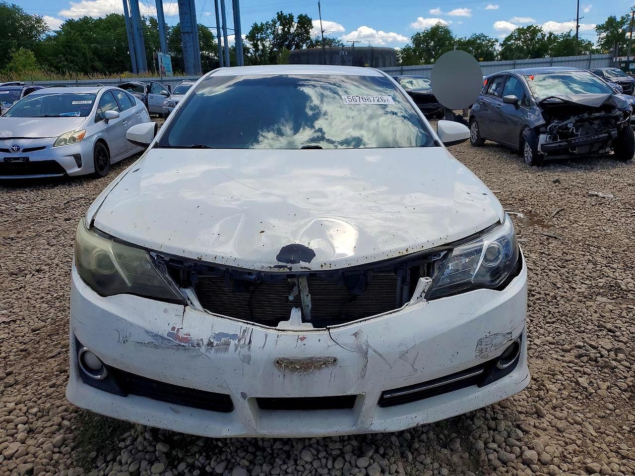 2014 Toyota Camry Se White vin: 4T1BF1FK3EU415248