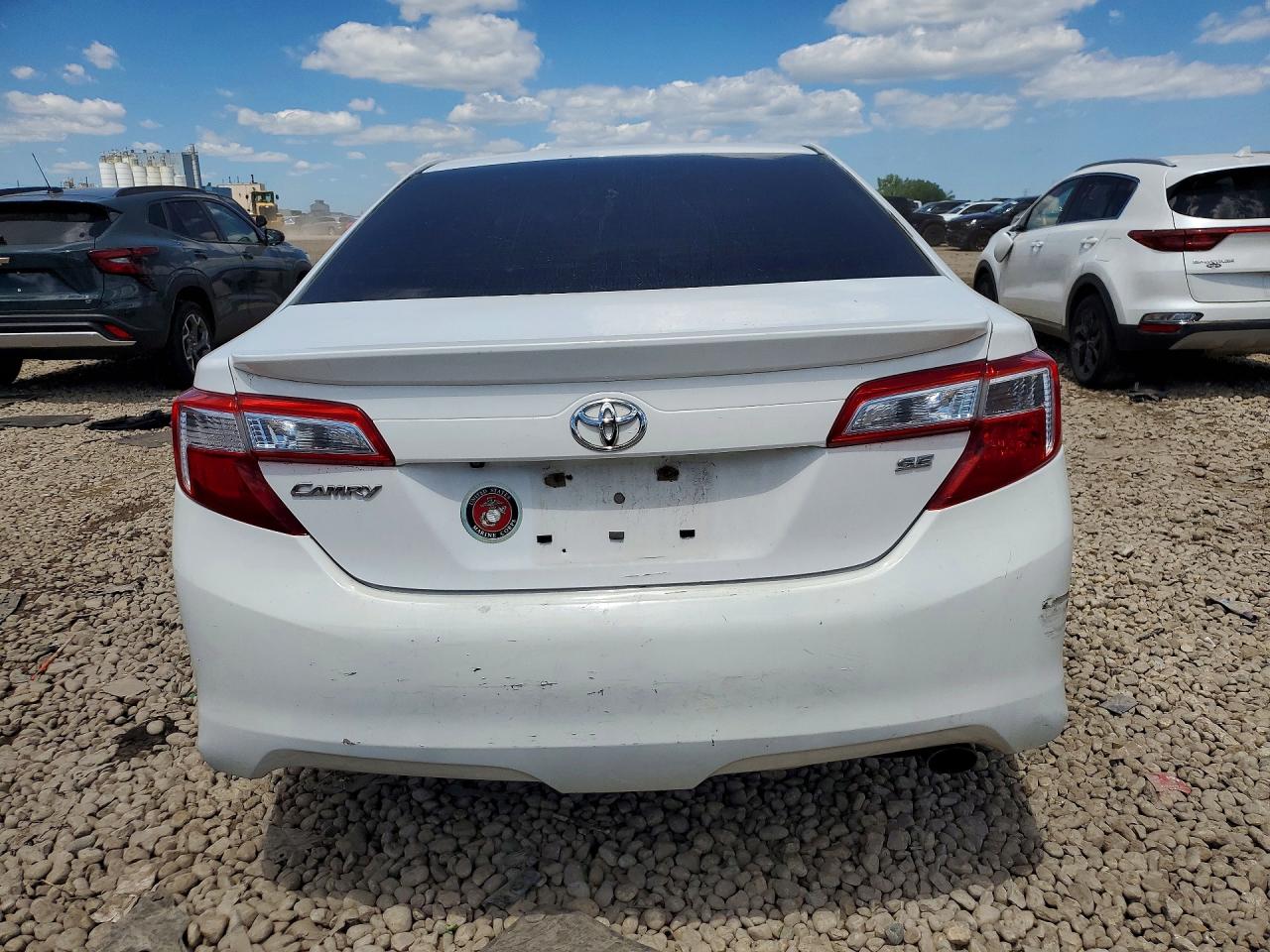 2014 Toyota Camry Se White vin: 4T1BF1FK3EU415248