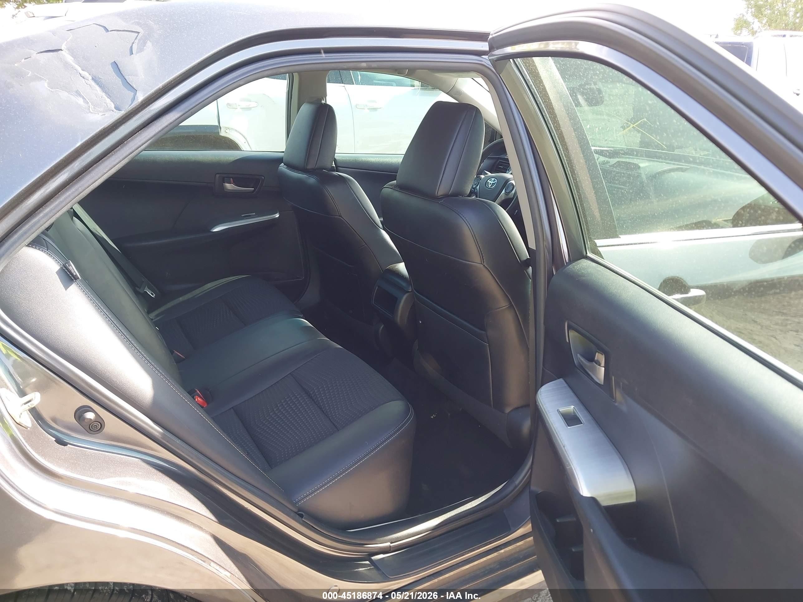 2014 Toyota Camry Se Black vin: 4T1BF1FK3EU466488