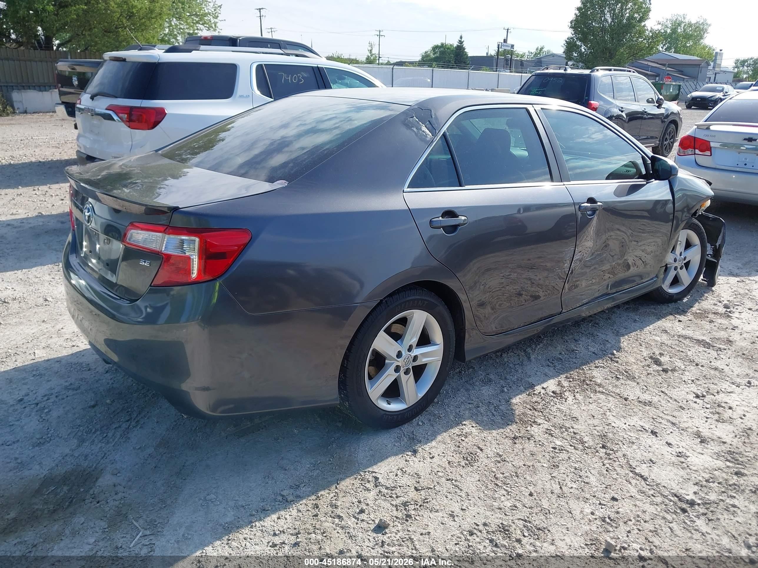 2014 Toyota Camry Se Black vin: 4T1BF1FK3EU466488