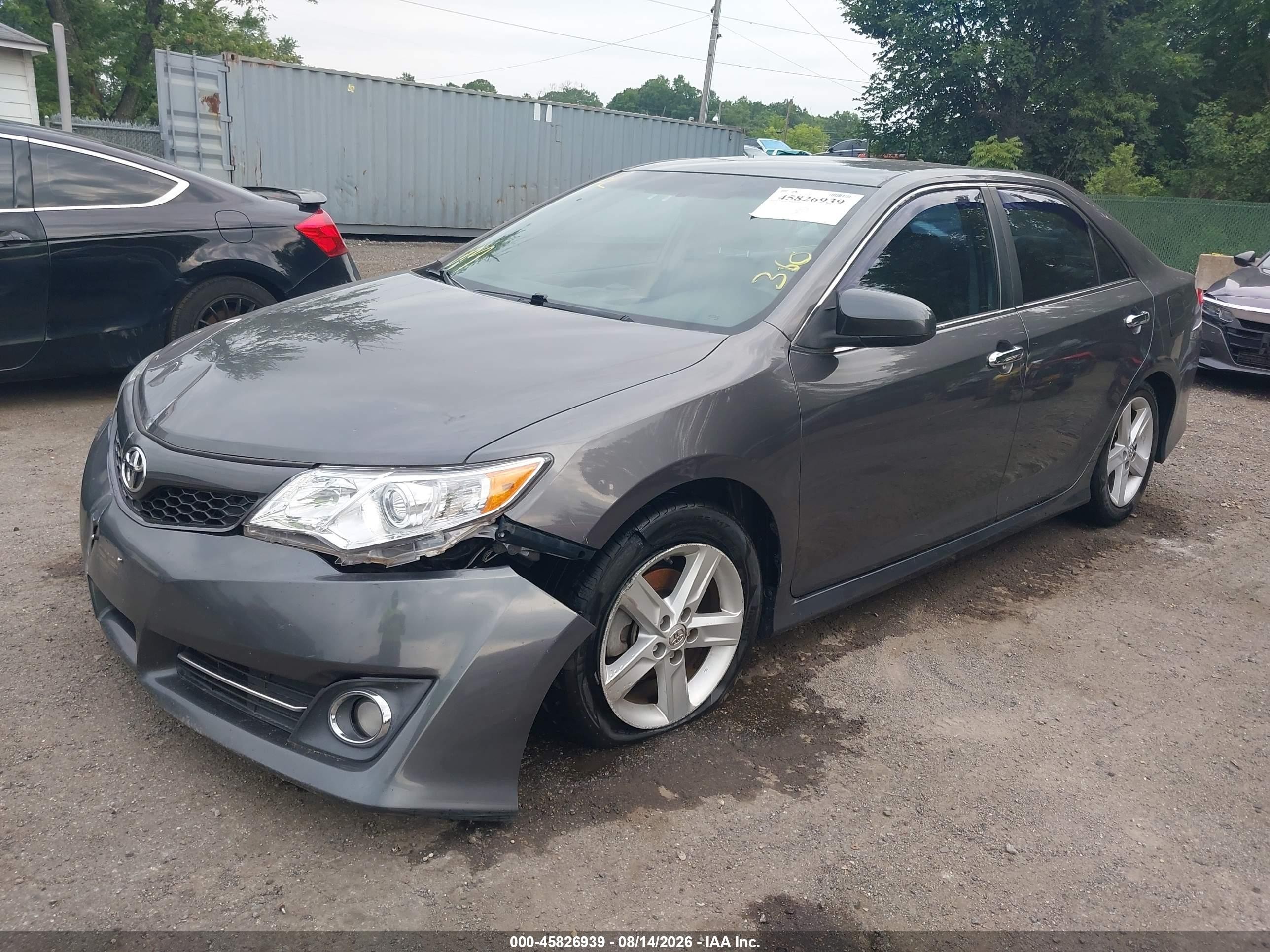 2014 Toyota Camry Se Gray vin: 4T1BF1FK3EU470721
