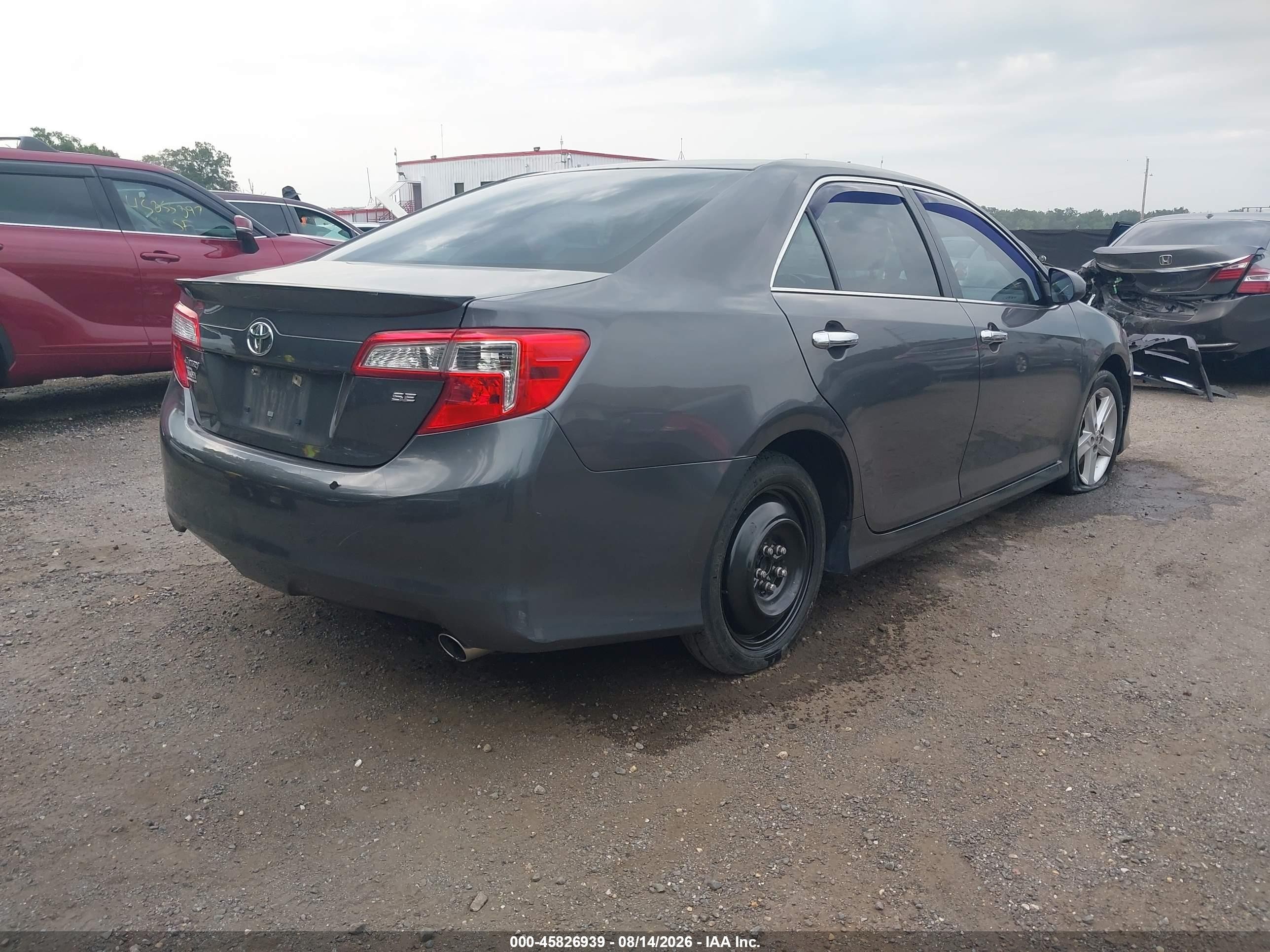 2014 Toyota Camry Se Gray vin: 4T1BF1FK3EU470721