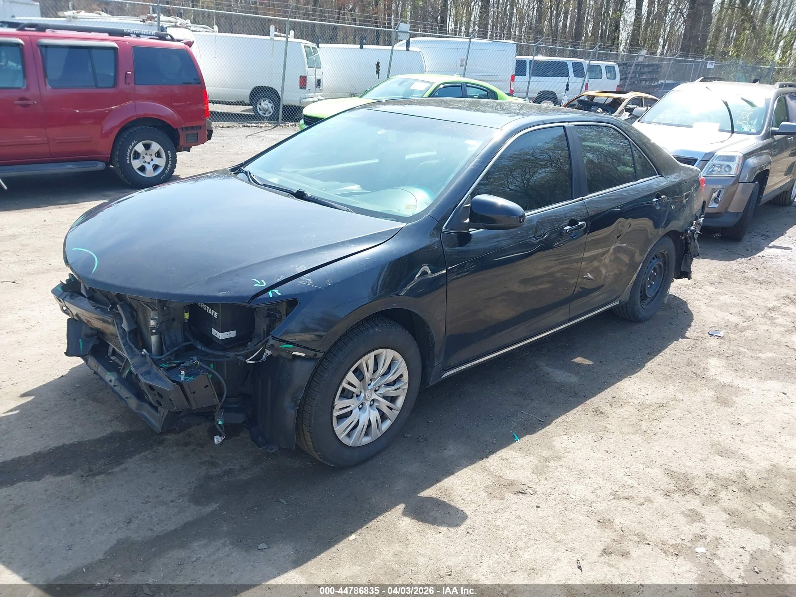 2014 Toyota Camry Le Black vin: 4T1BF1FK3EU470833