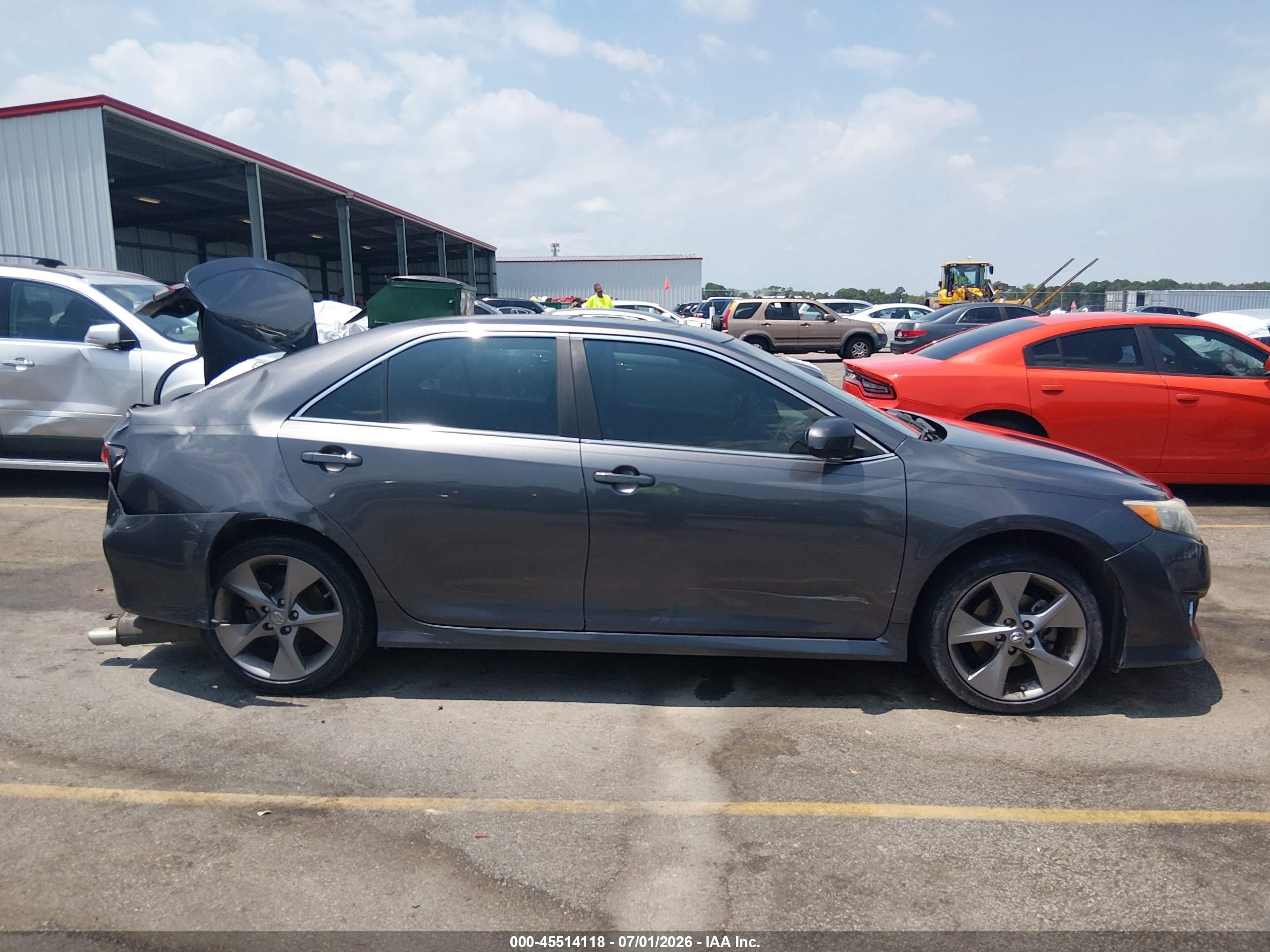 2014 Toyota Camry Se Sport Gray vin: 4T1BF1FK3EU473148