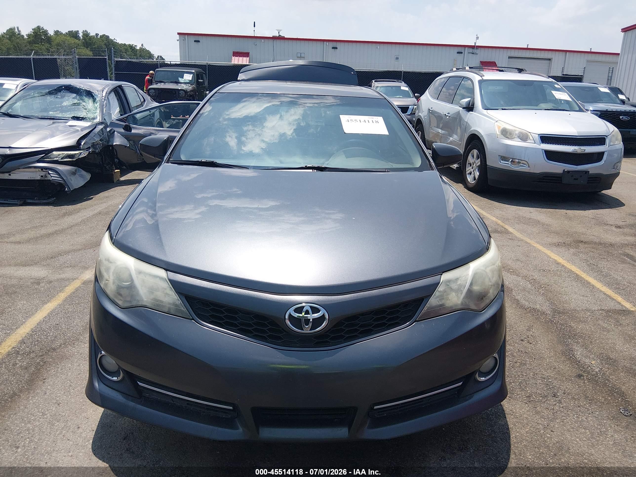2014 Toyota Camry Se Sport Gray vin: 4T1BF1FK3EU473148