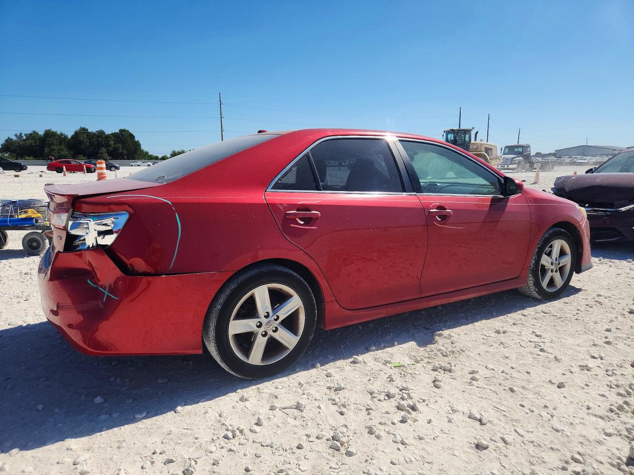 2014 Toyota Camry Se Red vin: 4T1BF1FK3EU741941