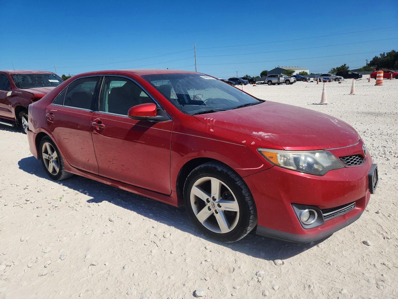 2014 Toyota Camry Se Red vin: 4T1BF1FK3EU741941