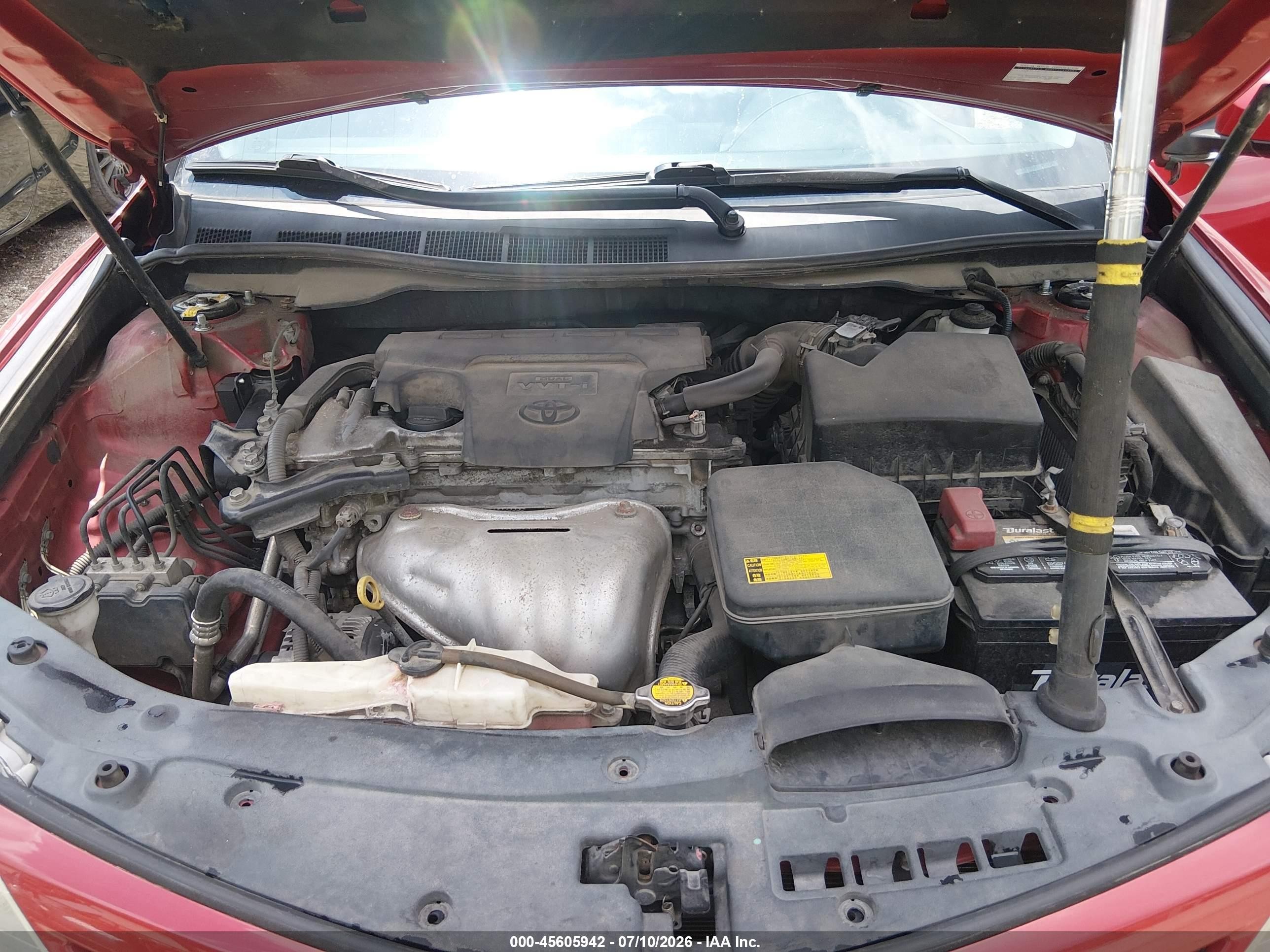 2014 Toyota Camry Se Sport Red vin: 4T1BF1FK3EU742202