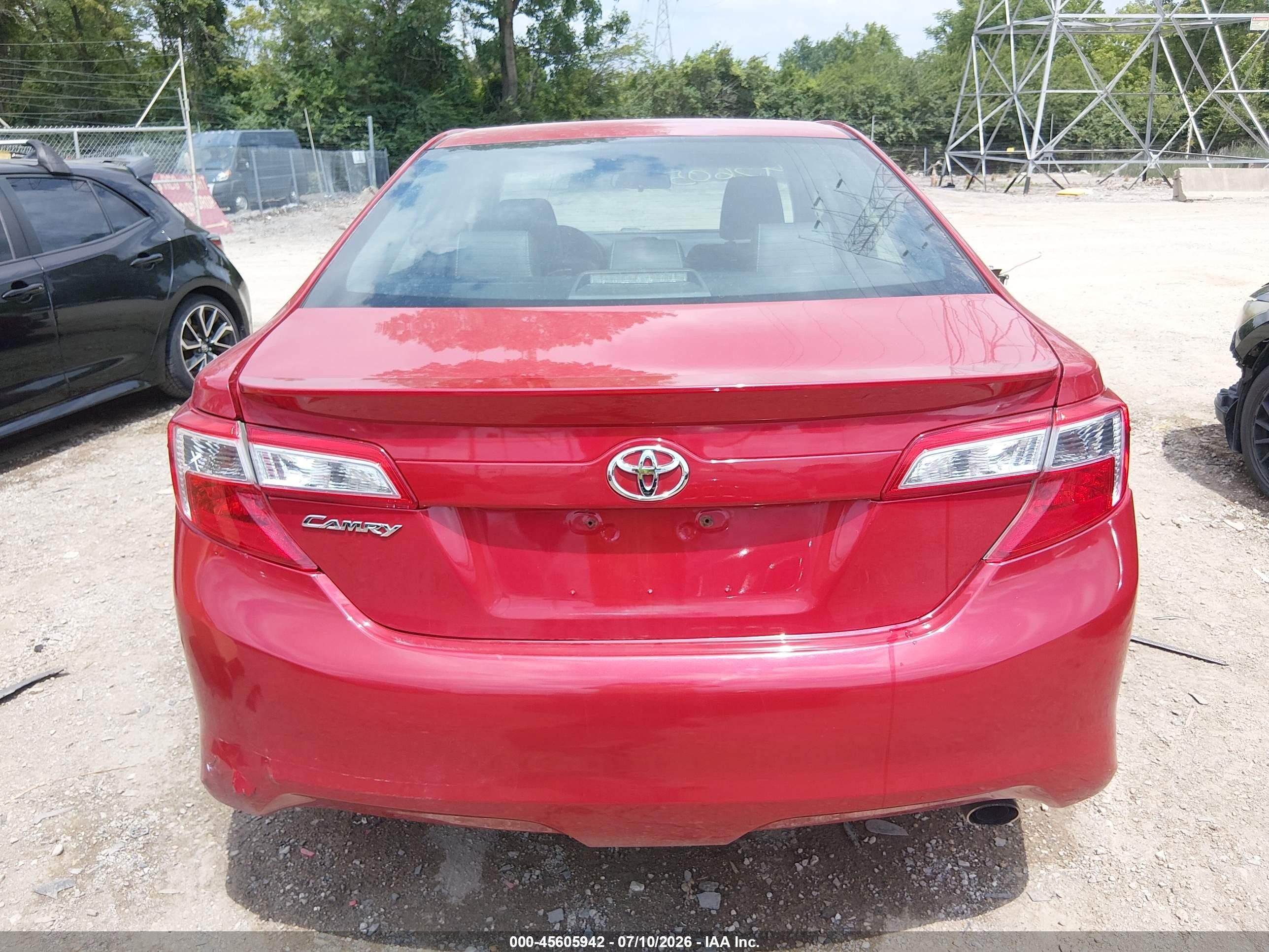 2014 Toyota Camry Se Sport Red vin: 4T1BF1FK3EU742202