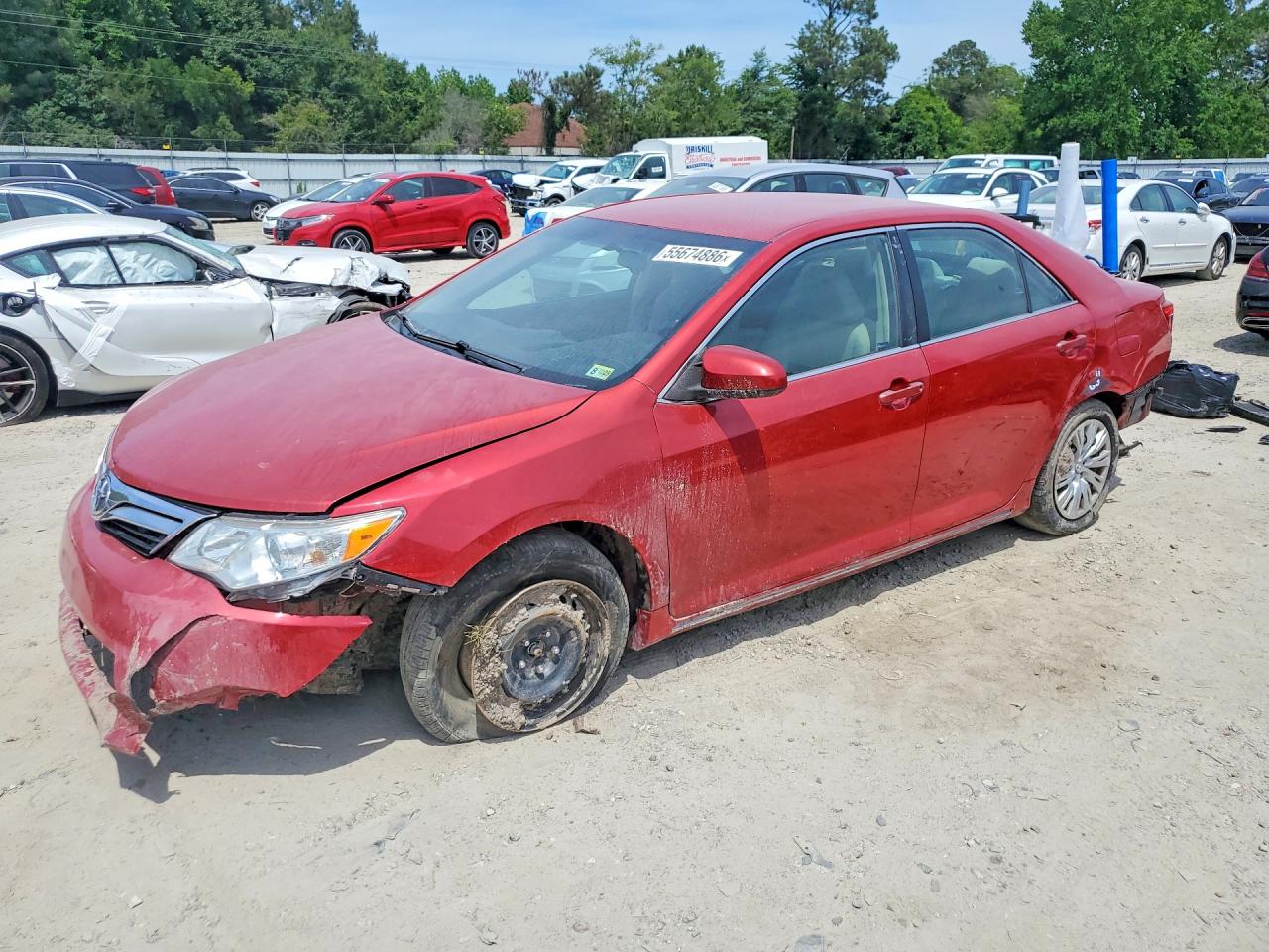 2014 Toyota Camry Le Burgundy vin: 4T1BF1FK3EU743690