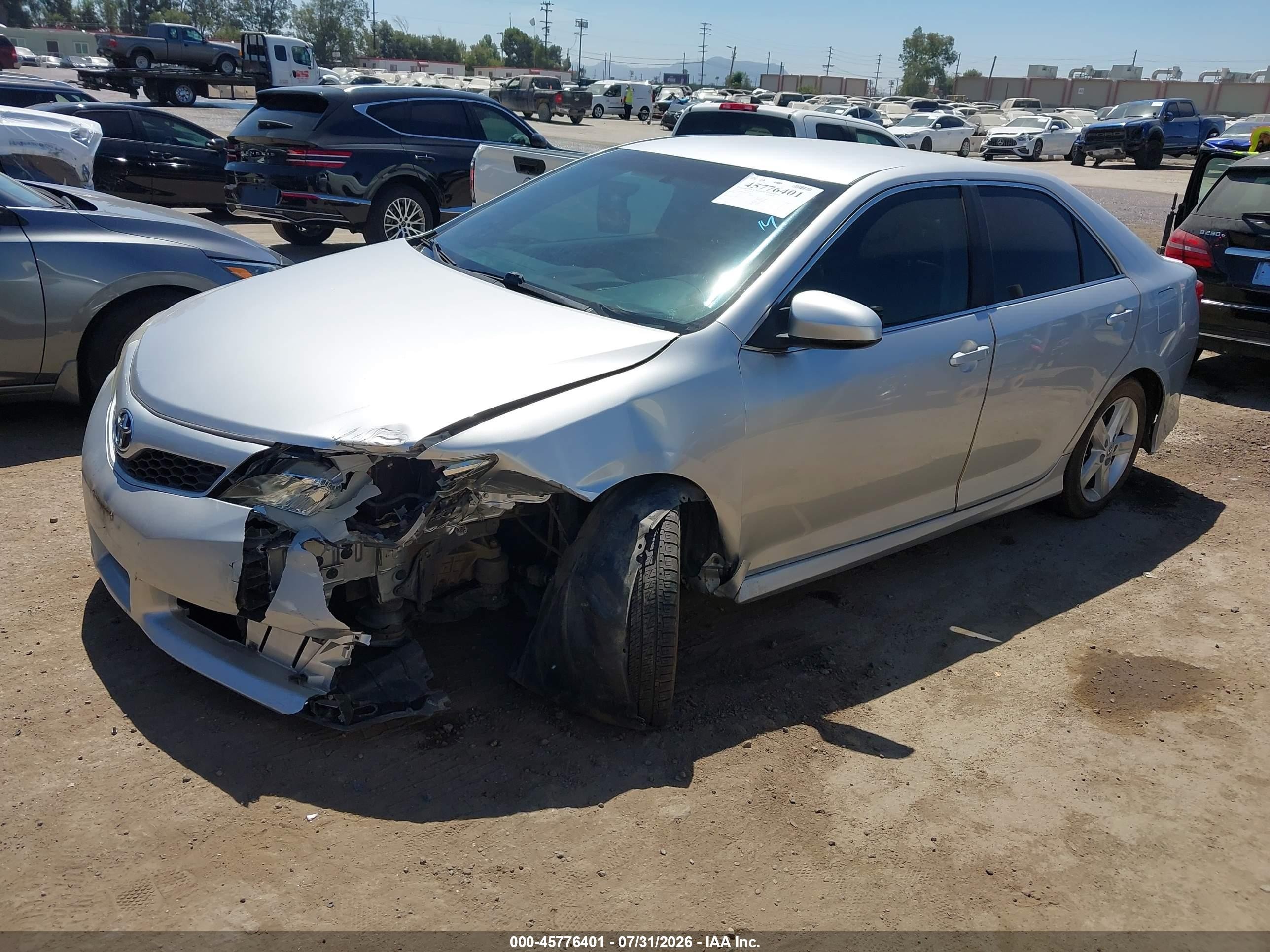 2014 Toyota Camry Se Silver vin: 4T1BF1FK3EU759646