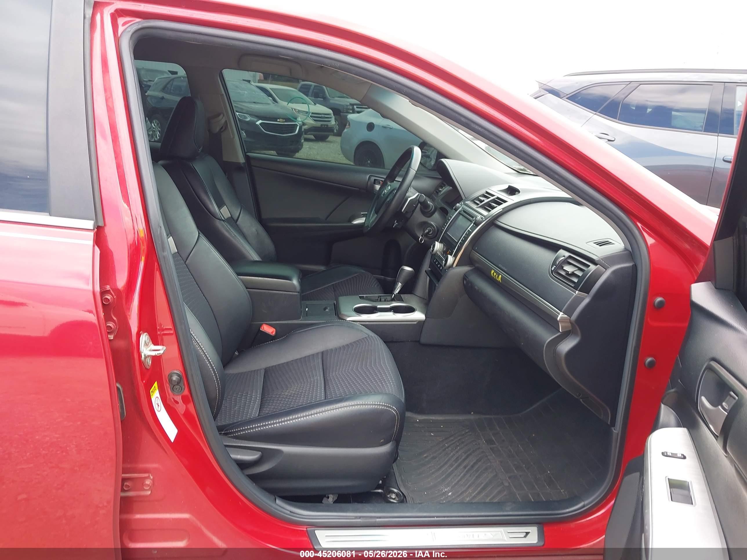 2014 Toyota Camry Se Red vin: 4T1BF1FK3EU770405