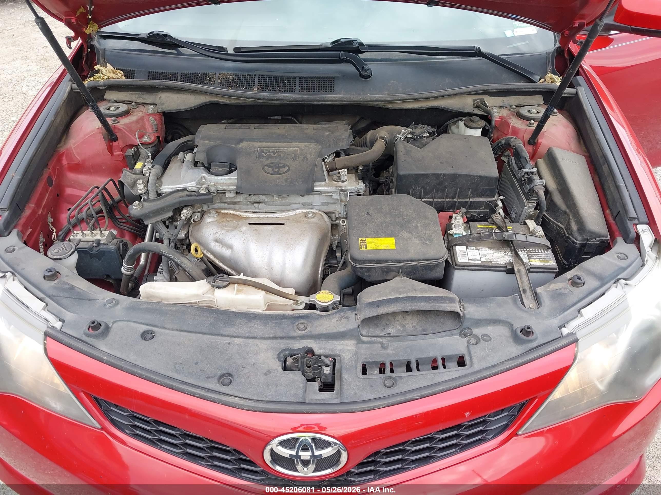 2014 Toyota Camry Se Red vin: 4T1BF1FK3EU770405