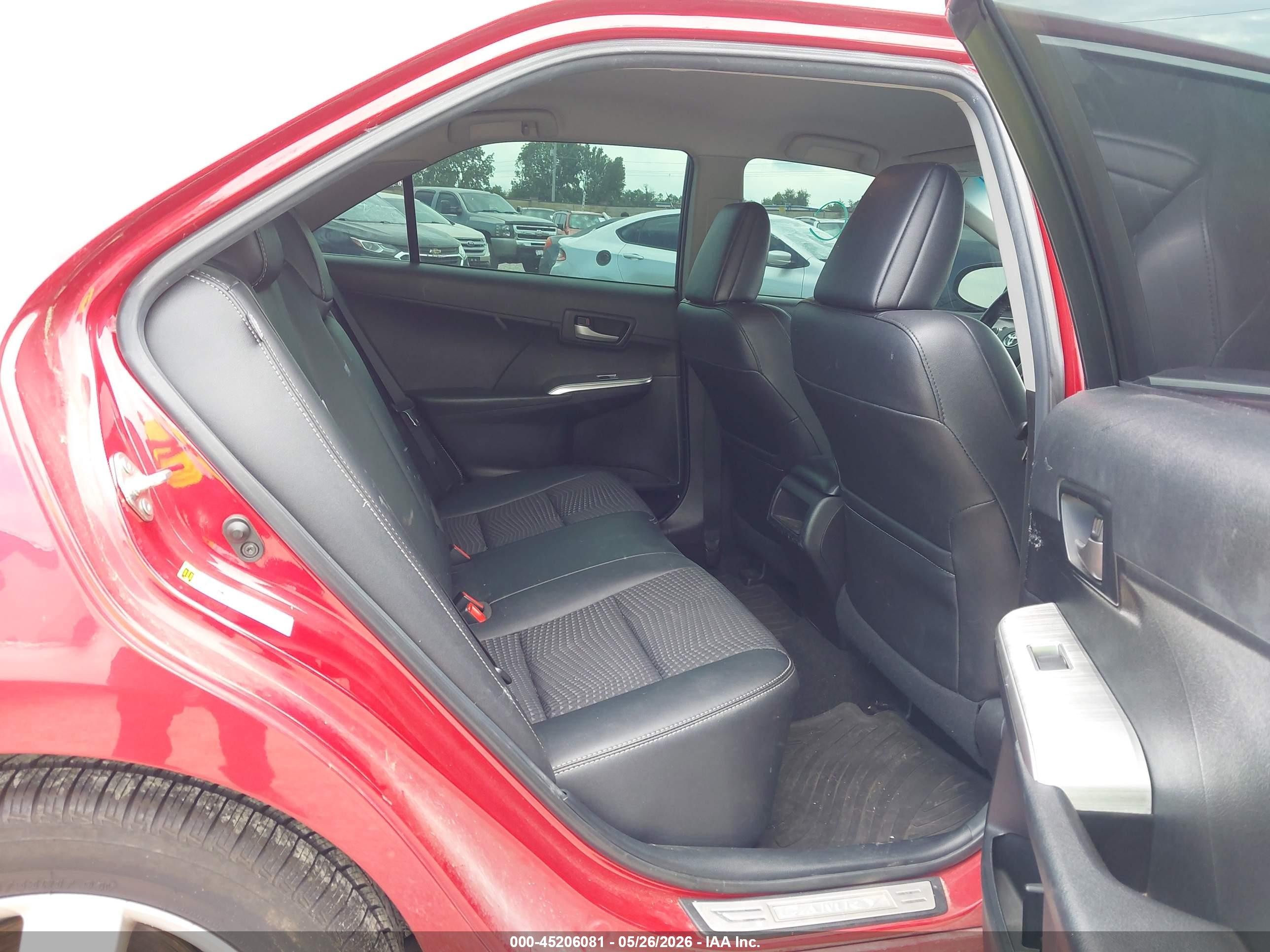 2014 Toyota Camry Se Red vin: 4T1BF1FK3EU770405