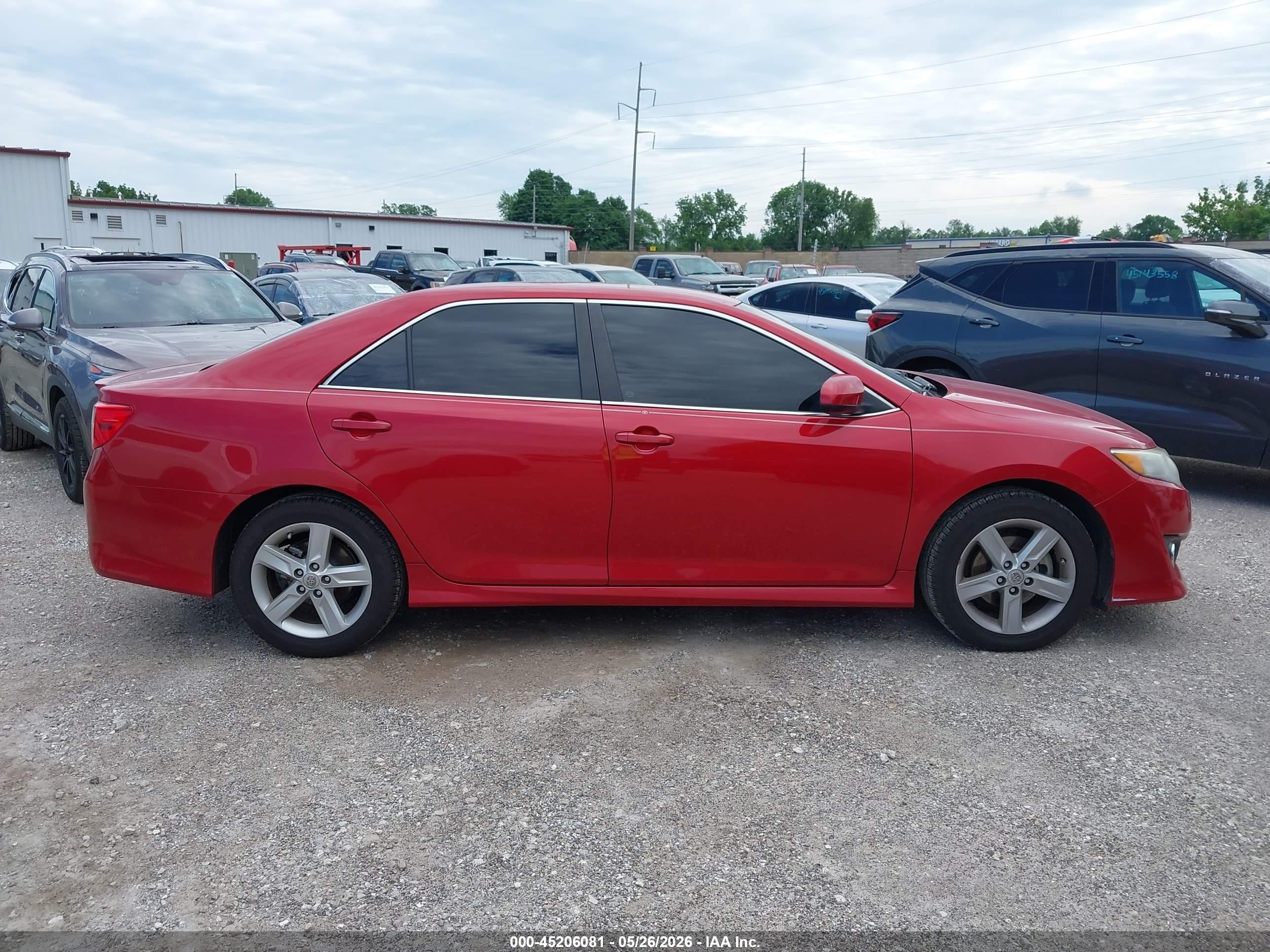 2014 Toyota Camry Se Red vin: 4T1BF1FK3EU770405