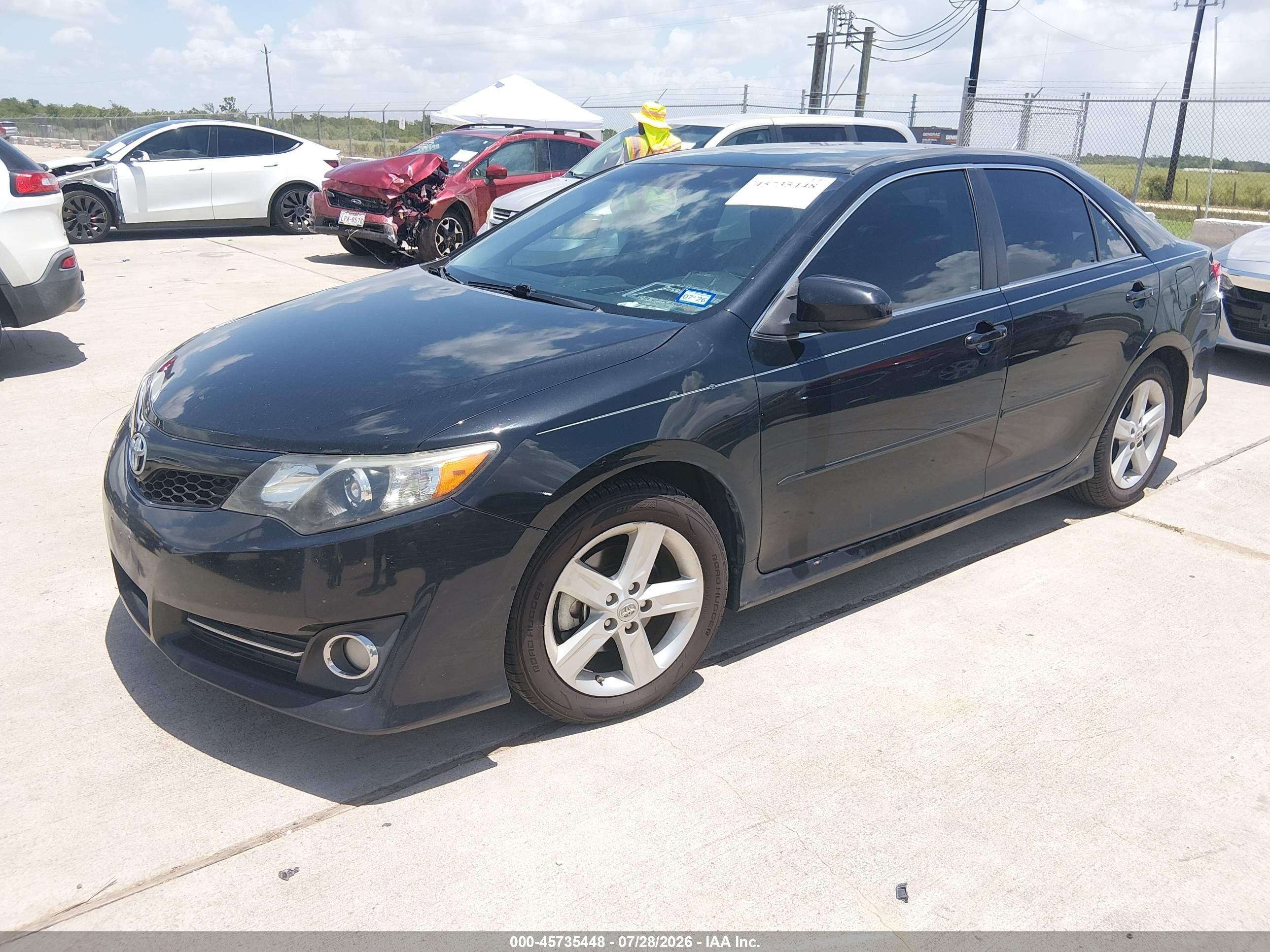 2014 Toyota Camry Se Black vin: 4T1BF1FK3EU773465