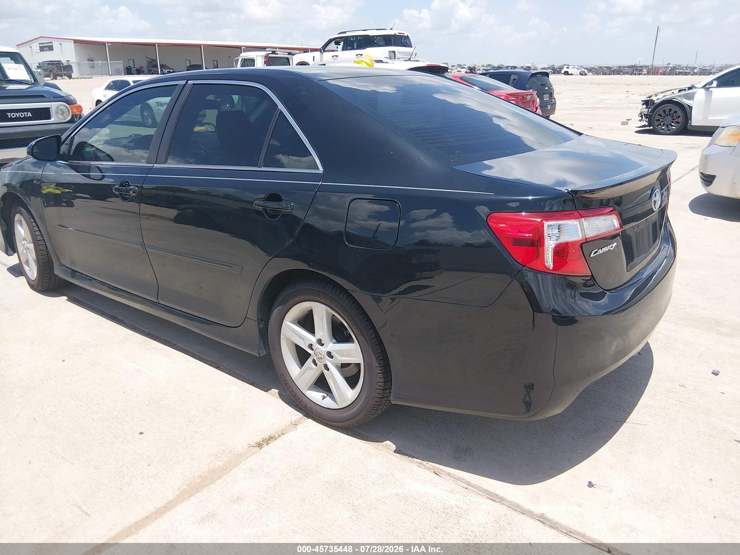 2014 Toyota Camry Se Black vin: 4T1BF1FK3EU773465