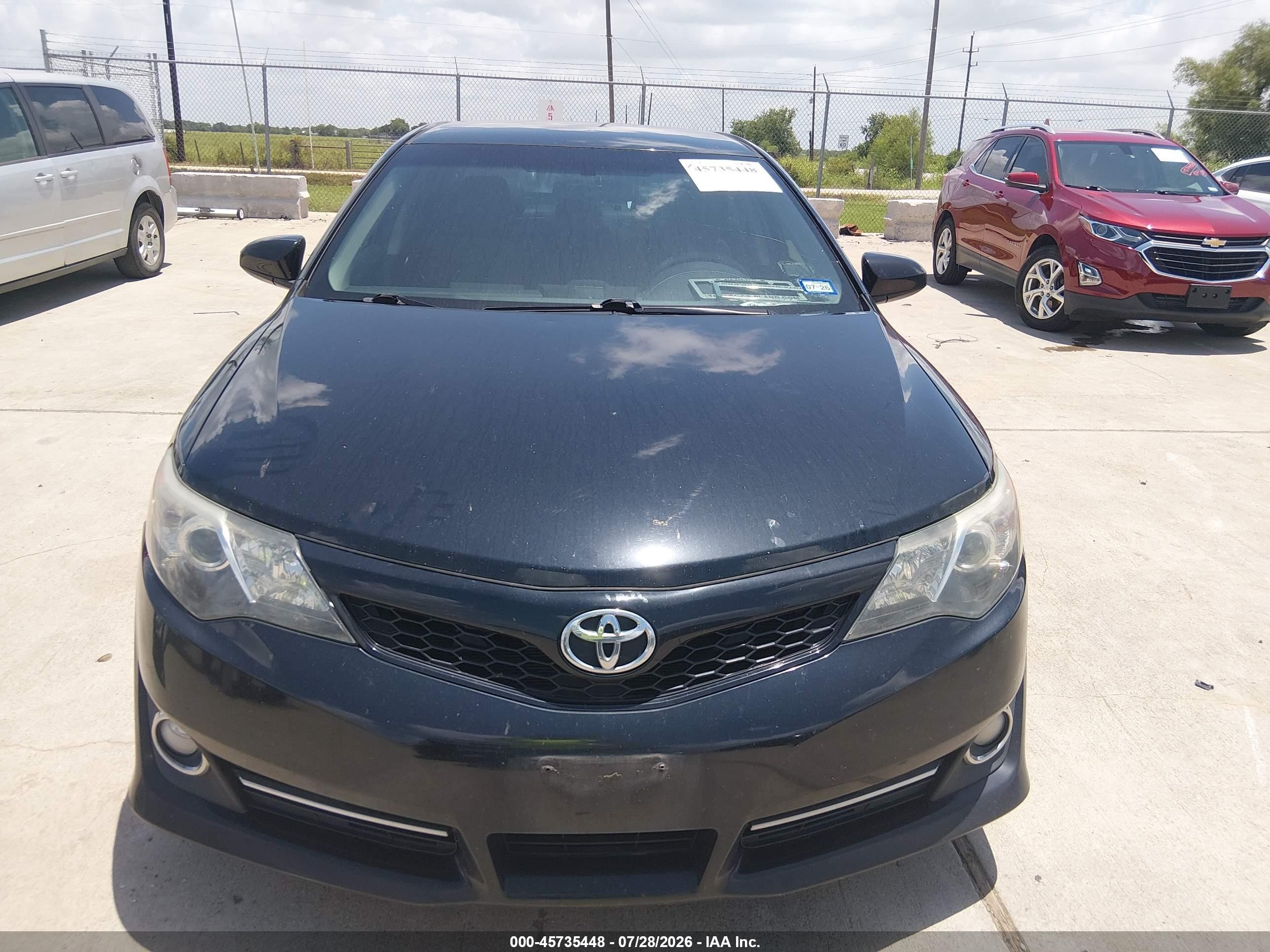 2014 Toyota Camry Se Black vin: 4T1BF1FK3EU773465