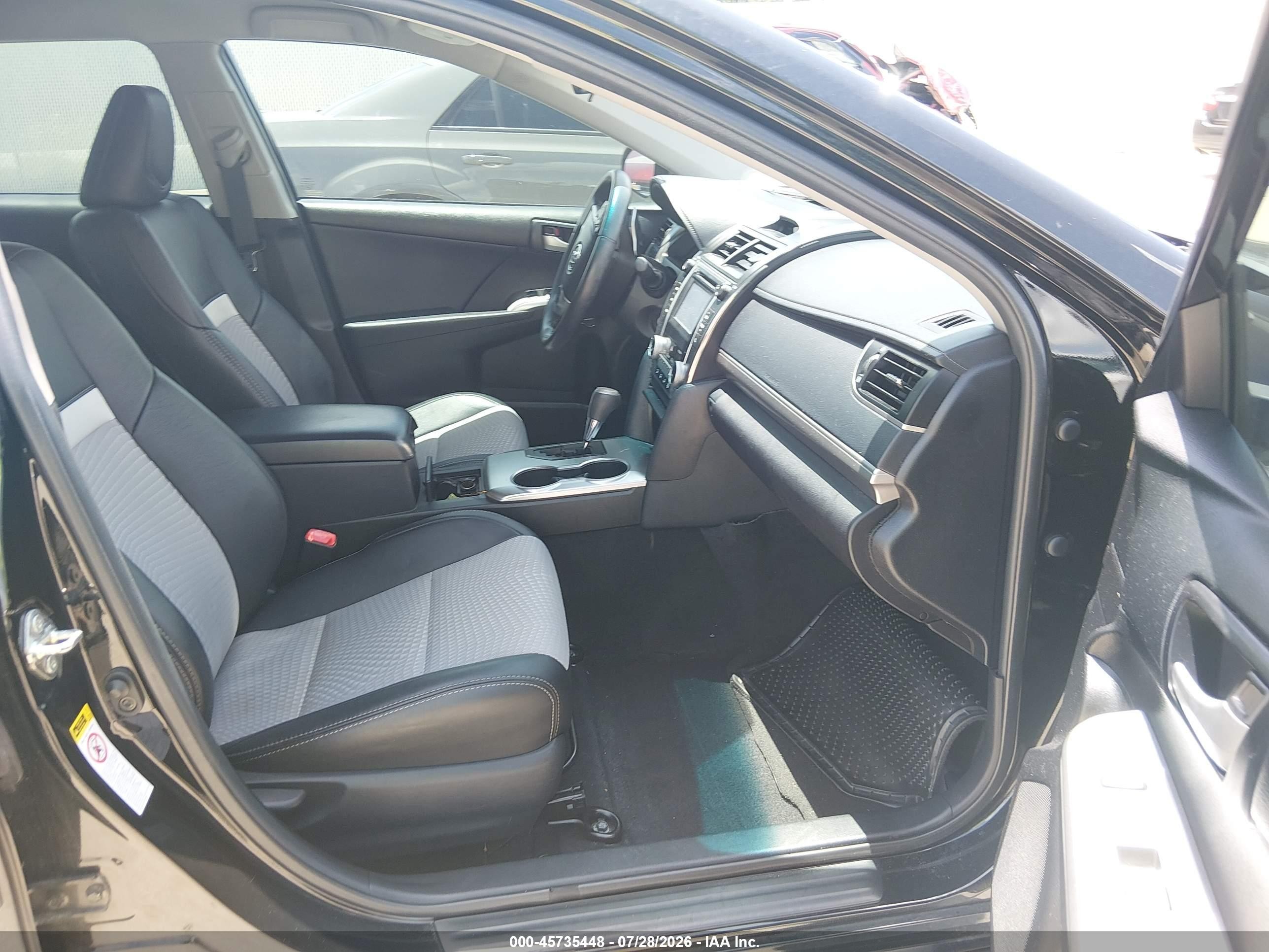 2014 Toyota Camry Se Black vin: 4T1BF1FK3EU773465