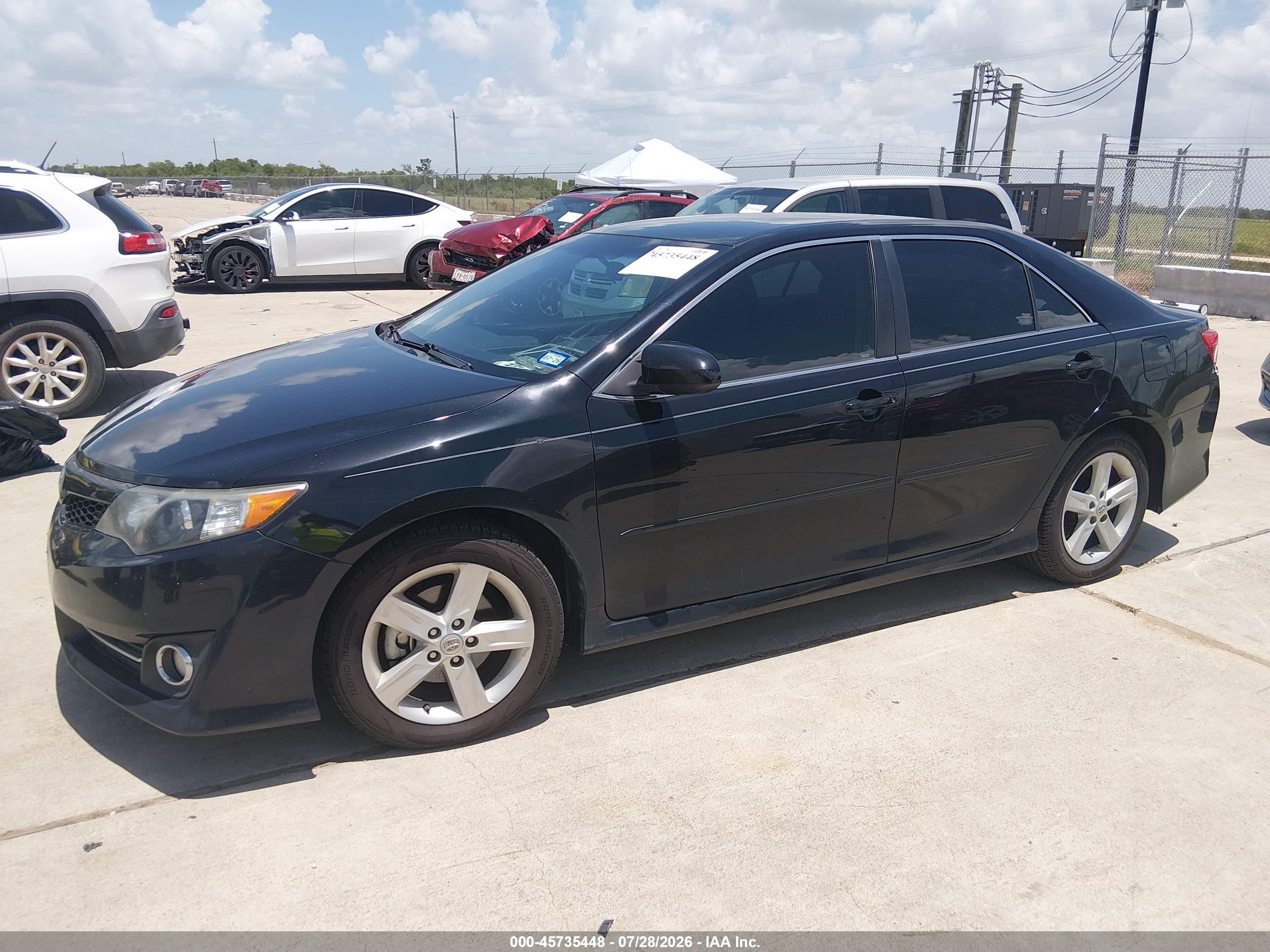 2014 Toyota Camry Se Black vin: 4T1BF1FK3EU773465