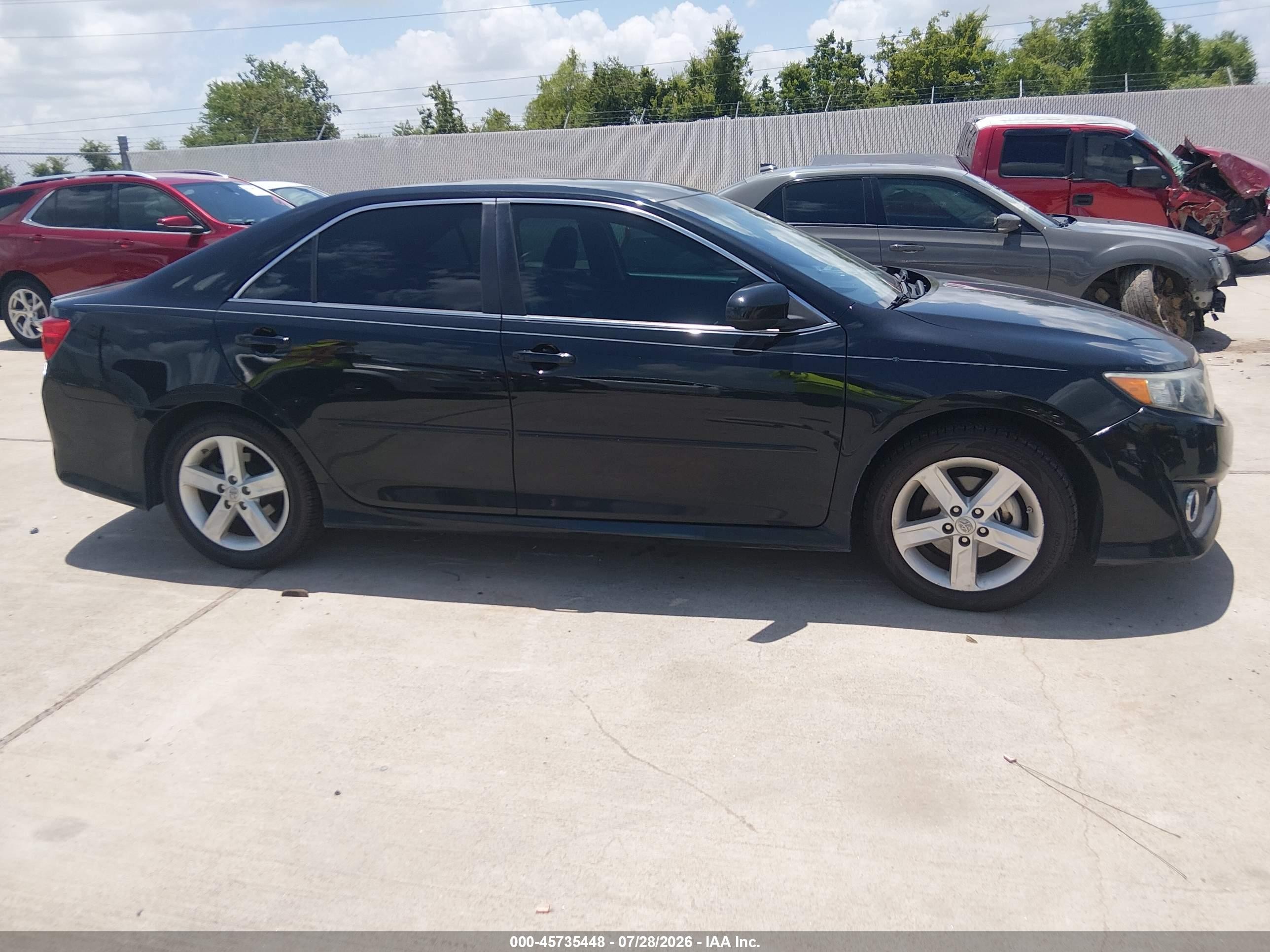 2014 Toyota Camry Se Black vin: 4T1BF1FK3EU773465