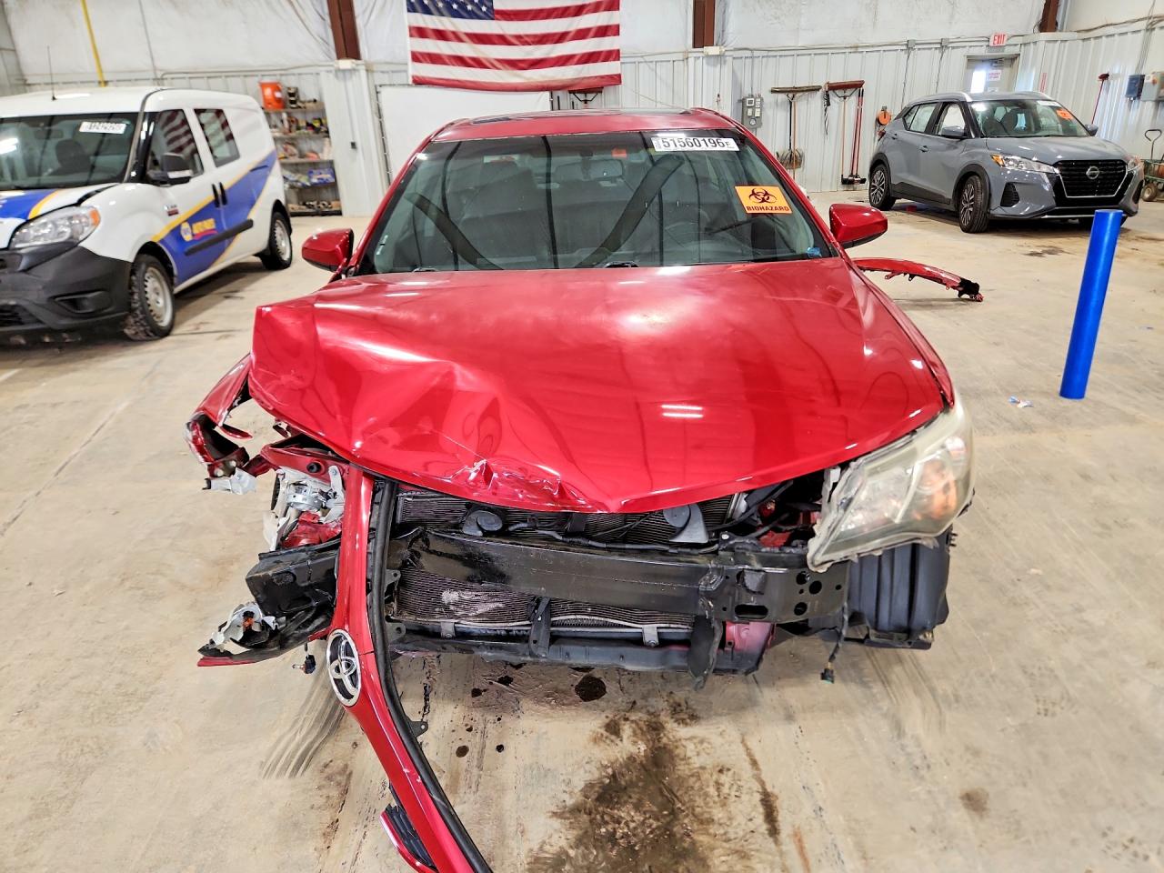 2014 Toyota Camry Se Red vin: 4T1BF1FK3EU798978