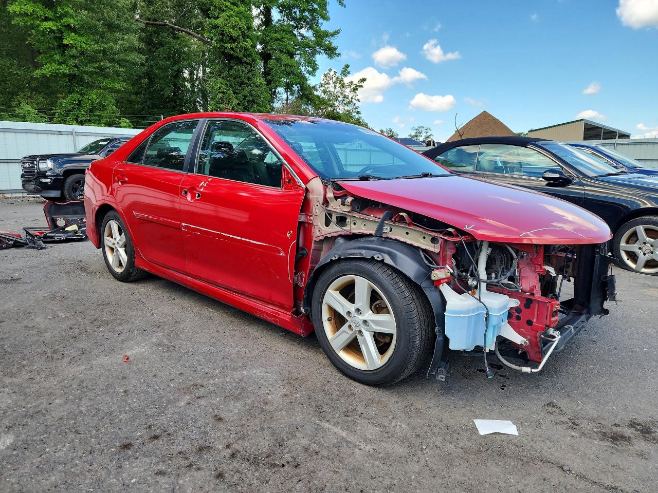 2014 Toyota Camry Se Red vin: 4T1BF1FK3EU802026