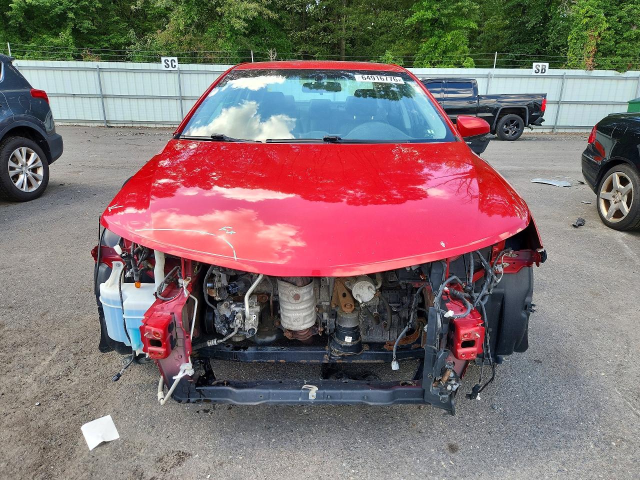 2014 Toyota Camry Se Red vin: 4T1BF1FK3EU802026