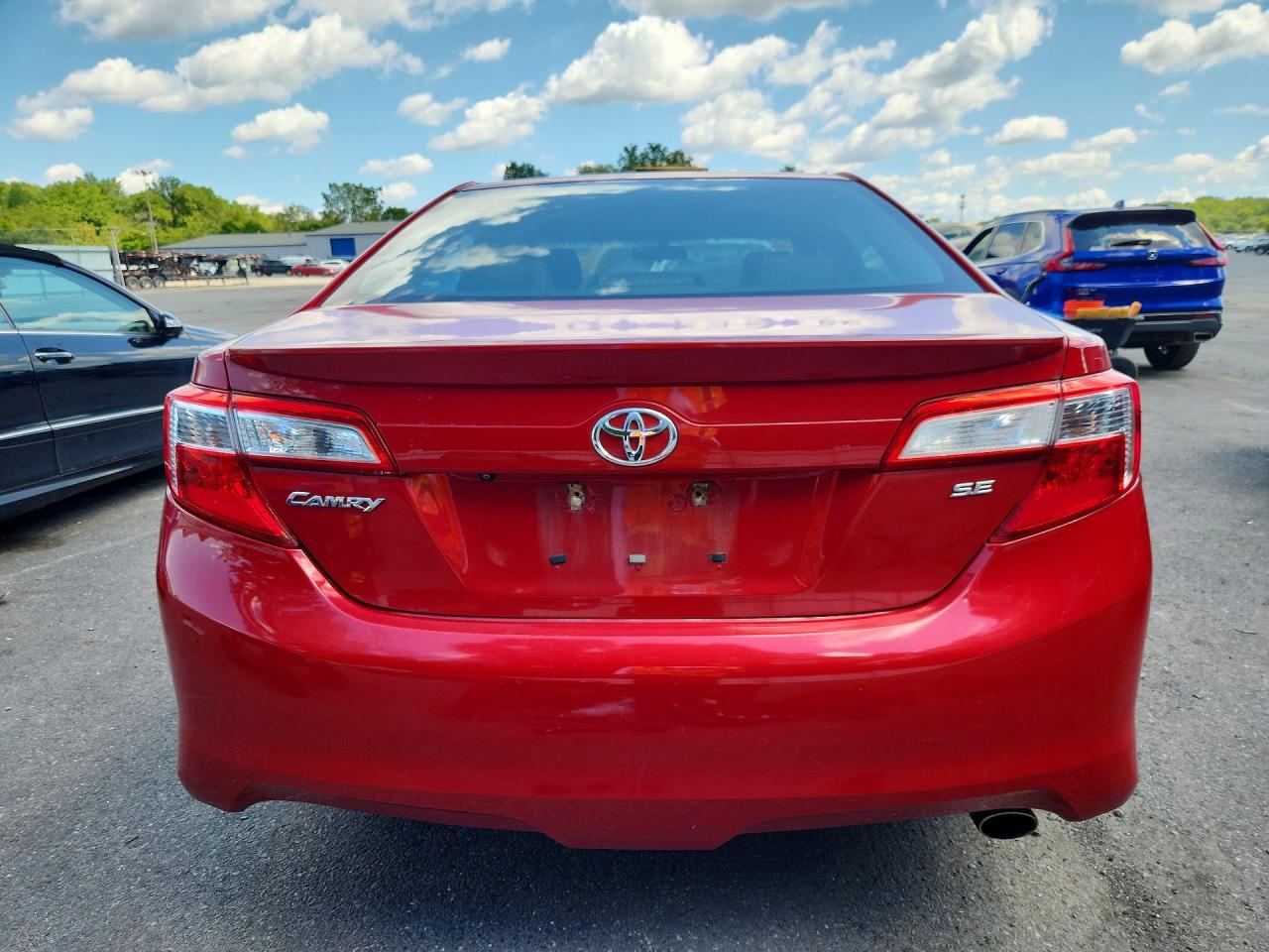 2014 Toyota Camry Se Red vin: 4T1BF1FK3EU802026