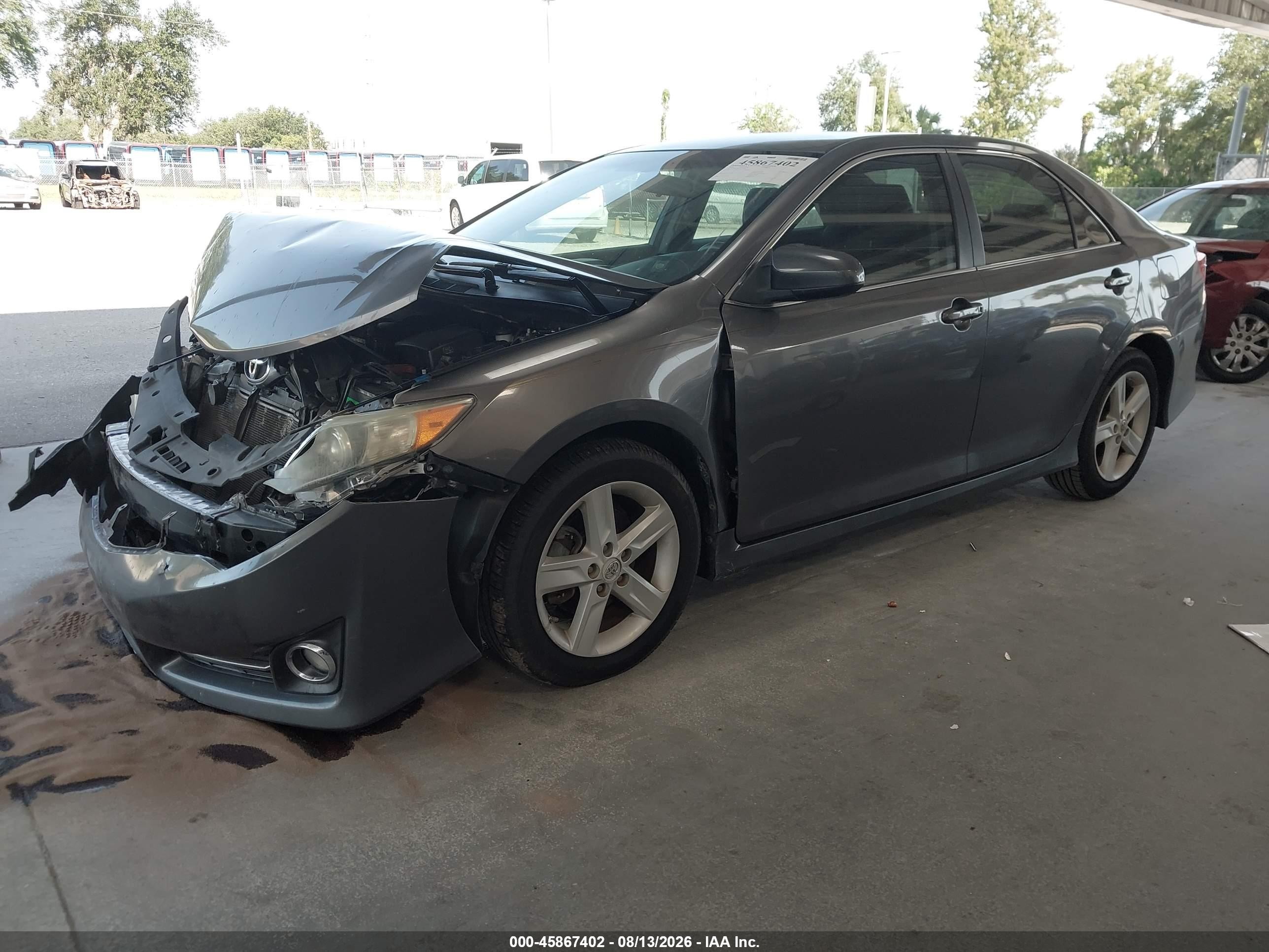2014 Toyota Camry Se Gray vin: 4T1BF1FK3EU811406