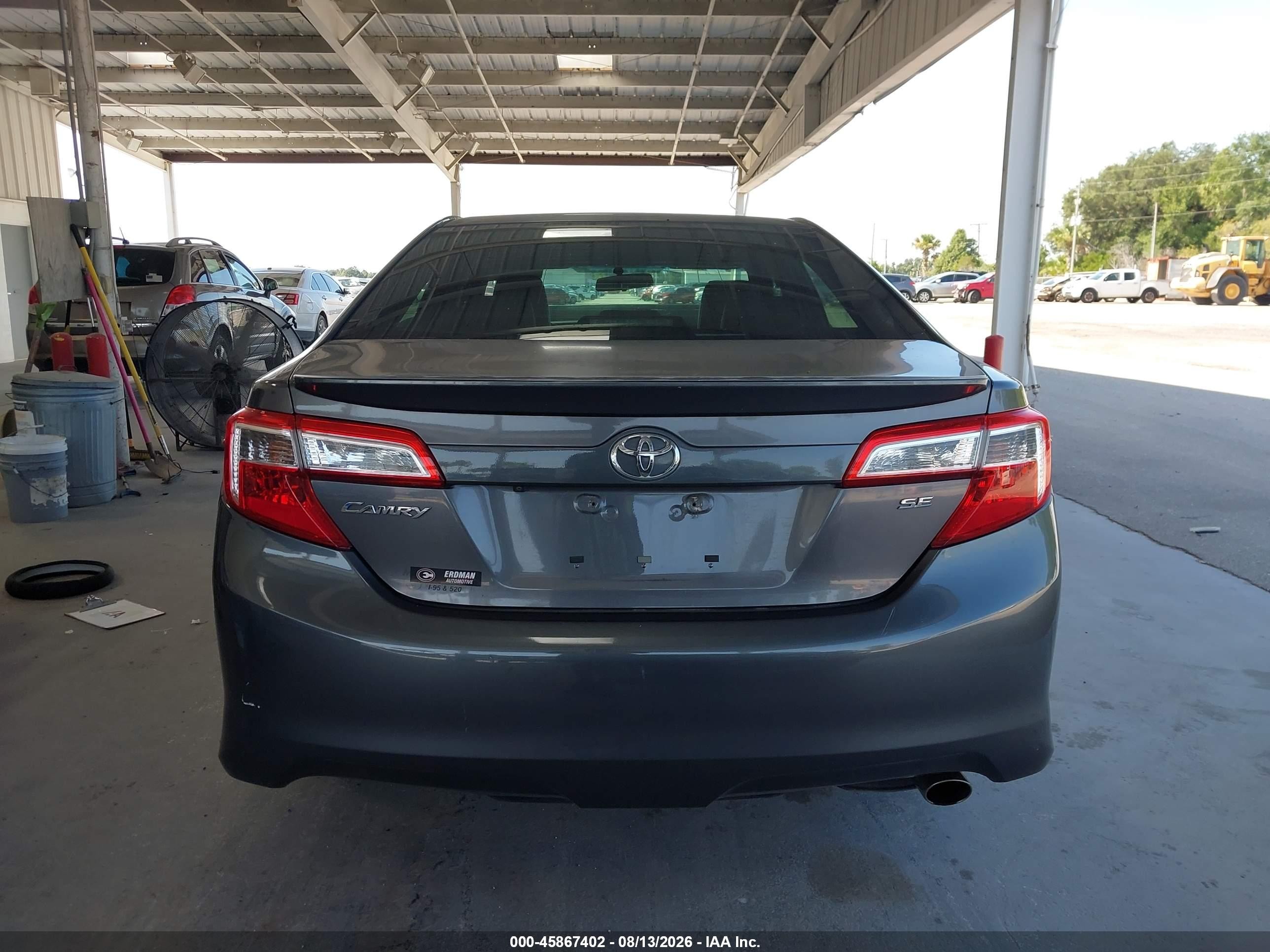 2014 Toyota Camry Se Gray vin: 4T1BF1FK3EU811406