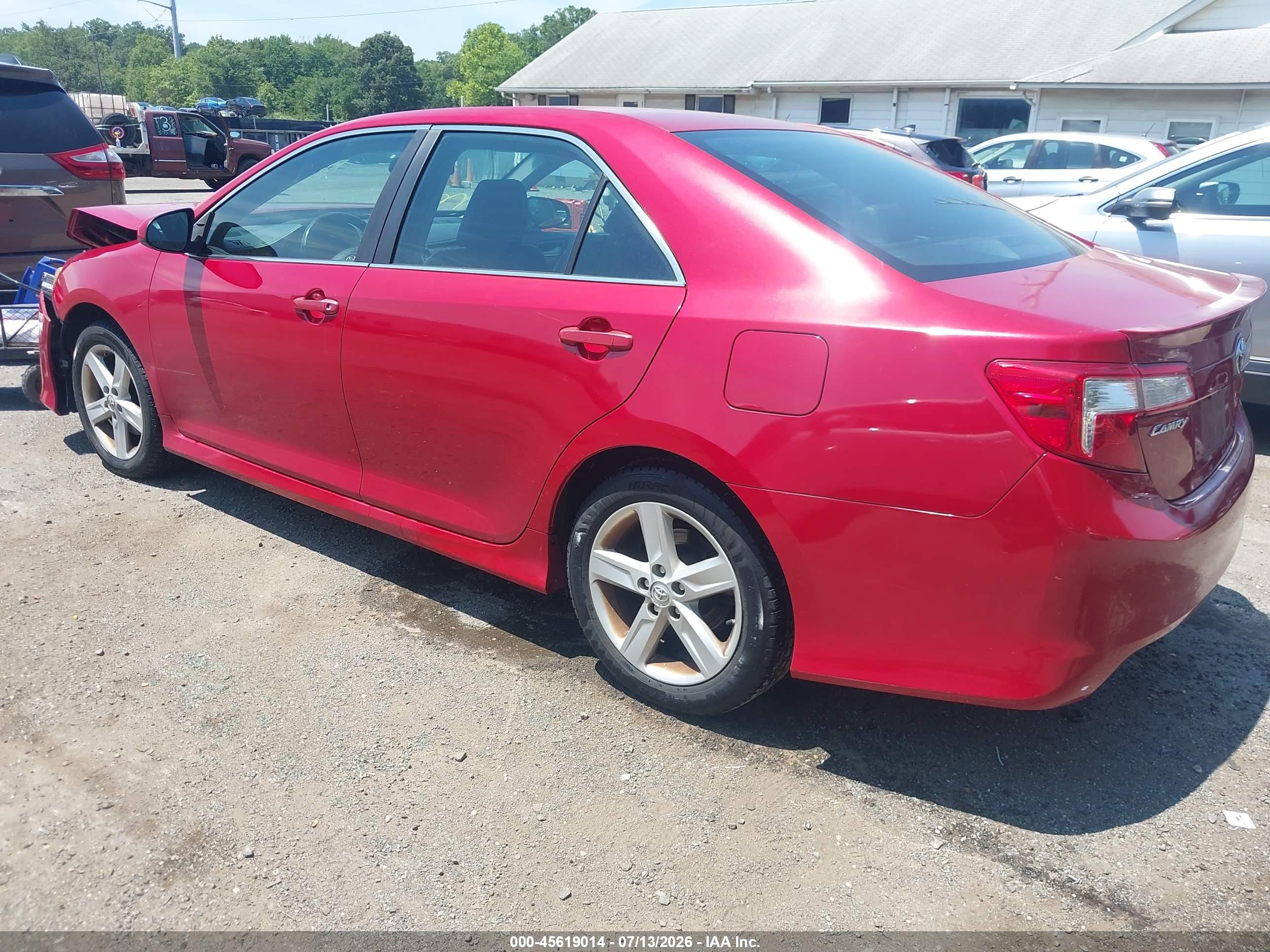2014 Toyota Camry Se Red vin: 4T1BF1FK3EU815603