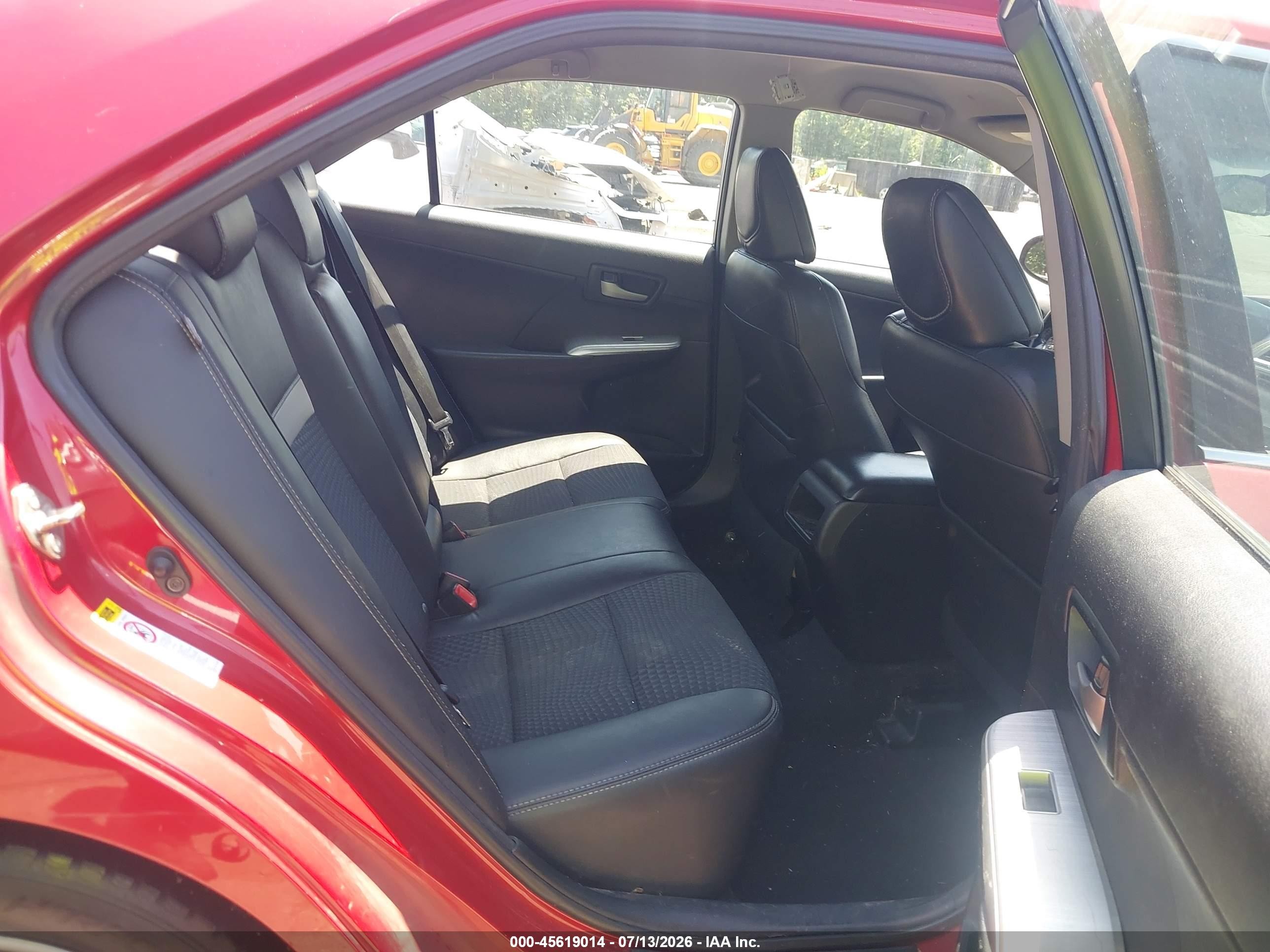 2014 Toyota Camry Se Red vin: 4T1BF1FK3EU815603