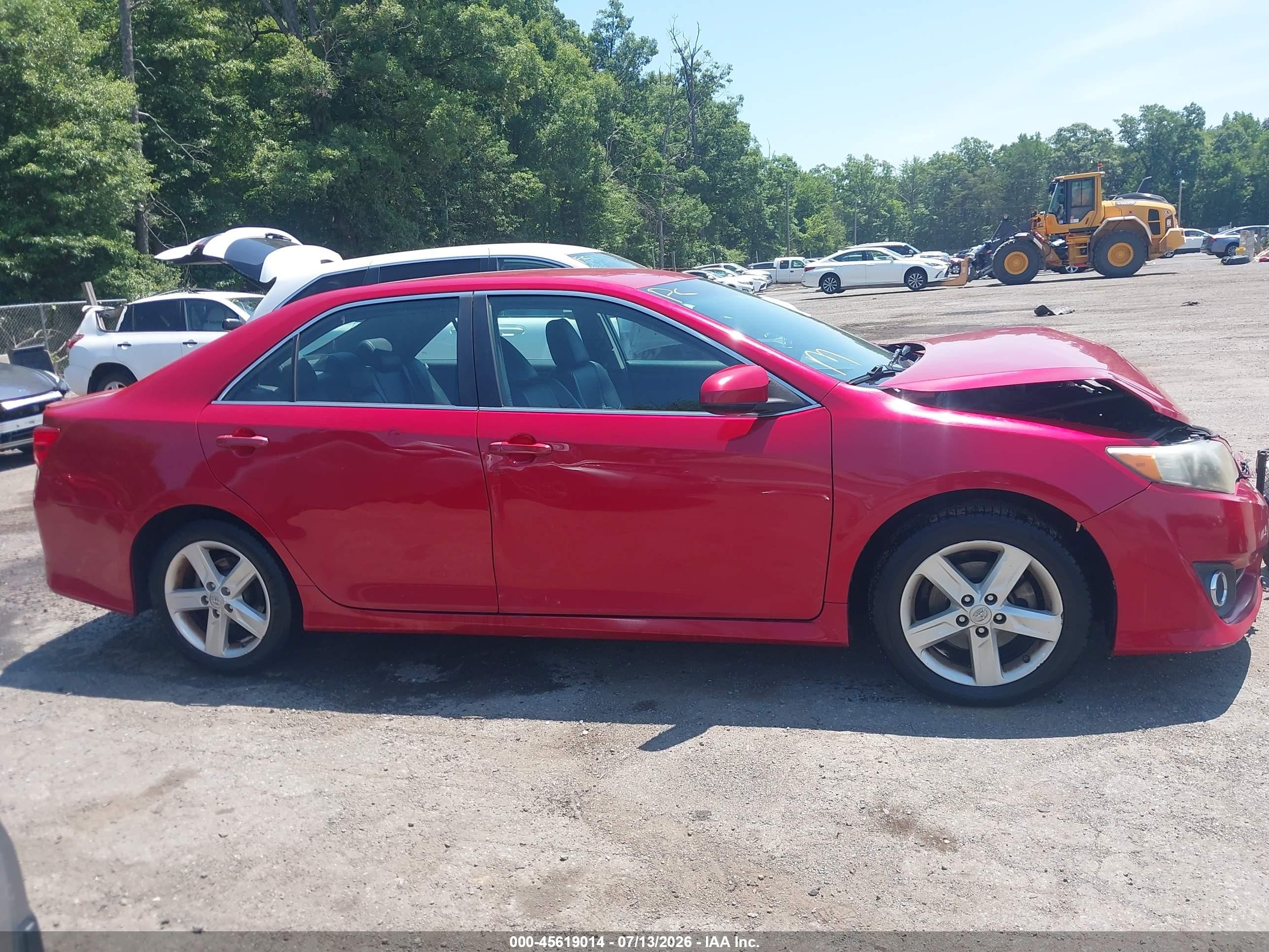 2014 Toyota Camry Se Red vin: 4T1BF1FK3EU815603