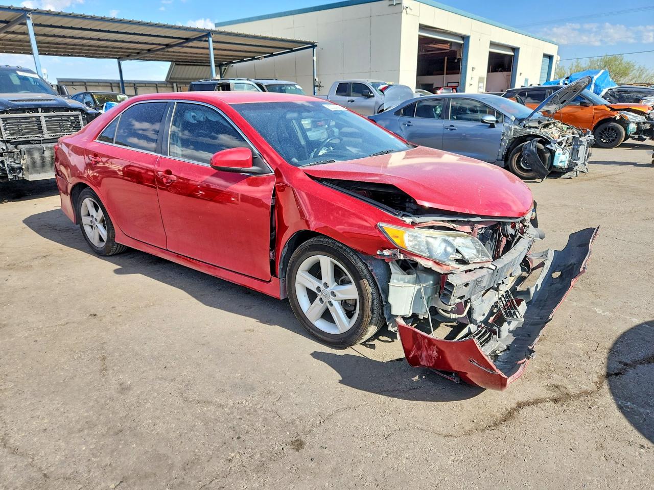 2014 Toyota Camry Se Red vin: 4T1BF1FK3EU817044