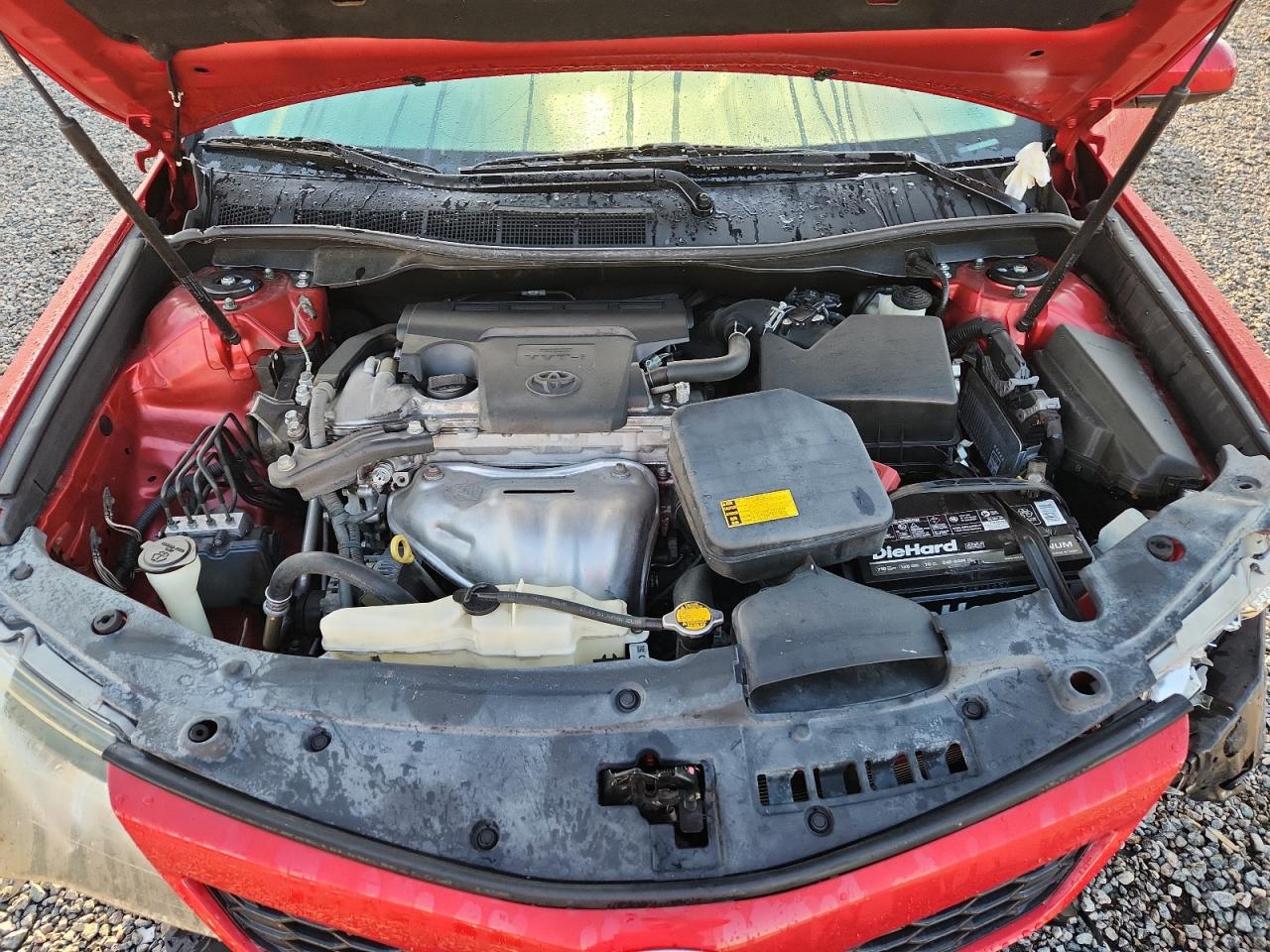 2014 Toyota Camry Se Red vin: 4T1BF1FK3EU820025