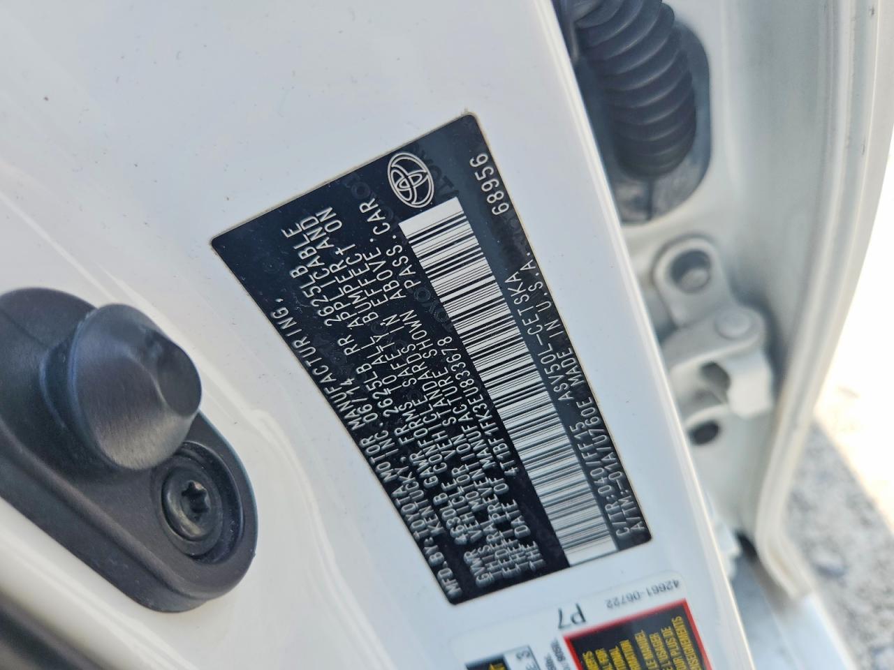 2014 Toyota Camry Se White vin: 4T1BF1FK3EU833678