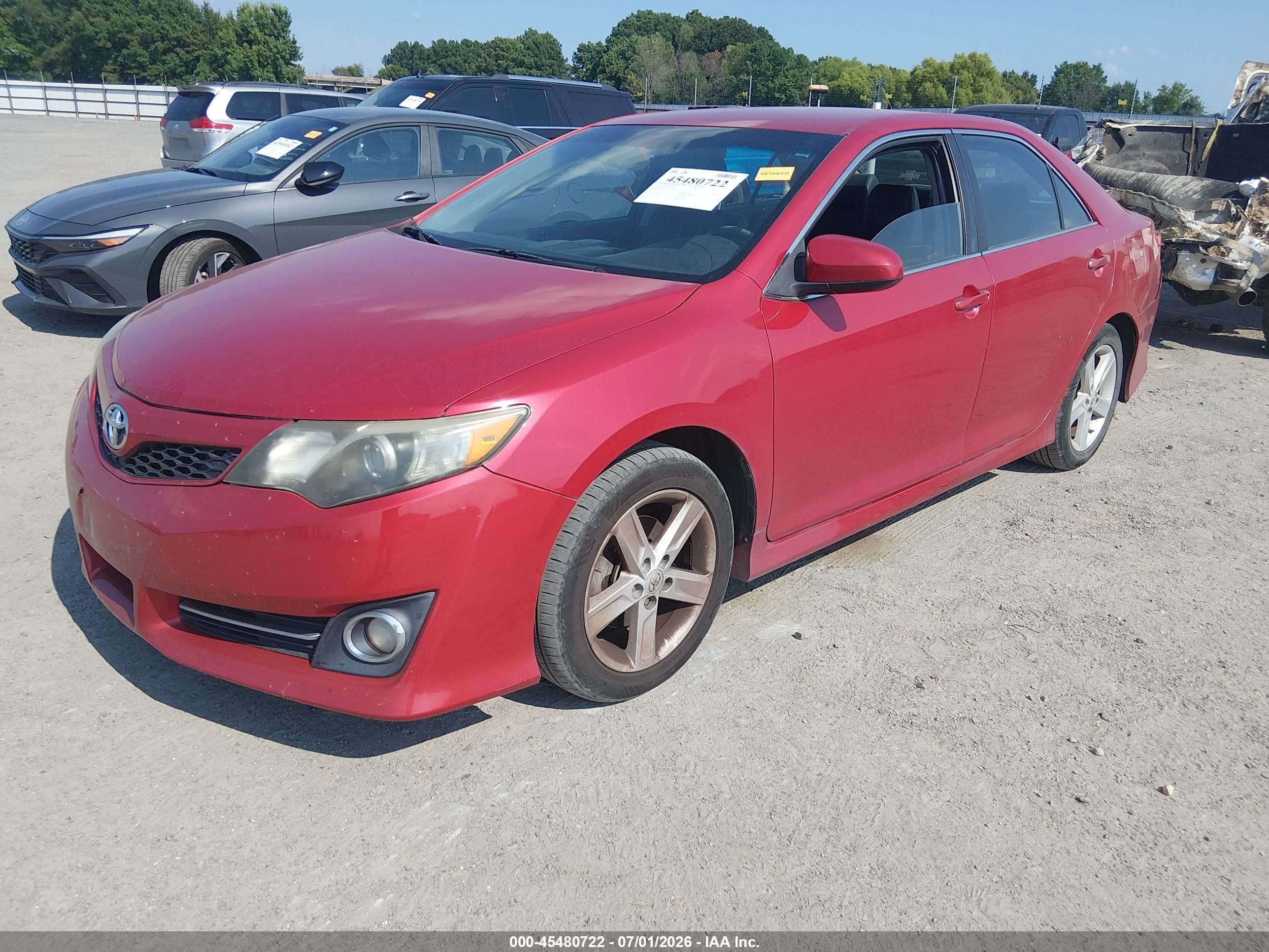 2014 Toyota Camry Se Красный vin: 4T1BF1FK3EU834930