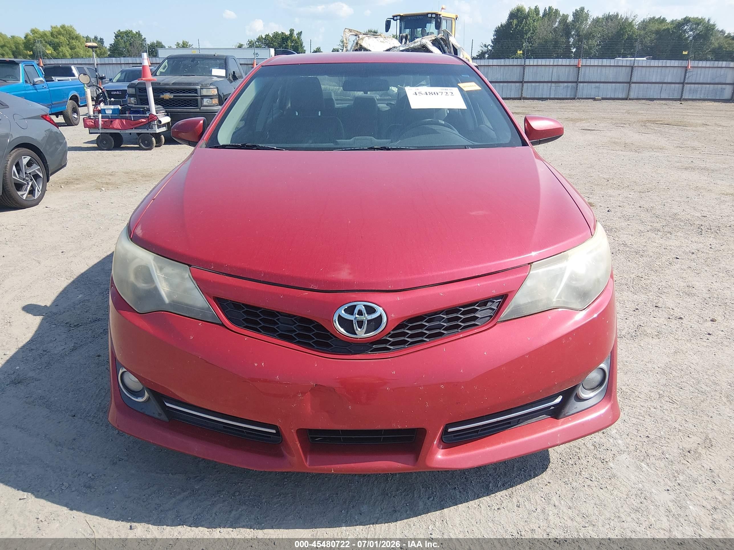2014 Toyota Camry Se Красный vin: 4T1BF1FK3EU834930