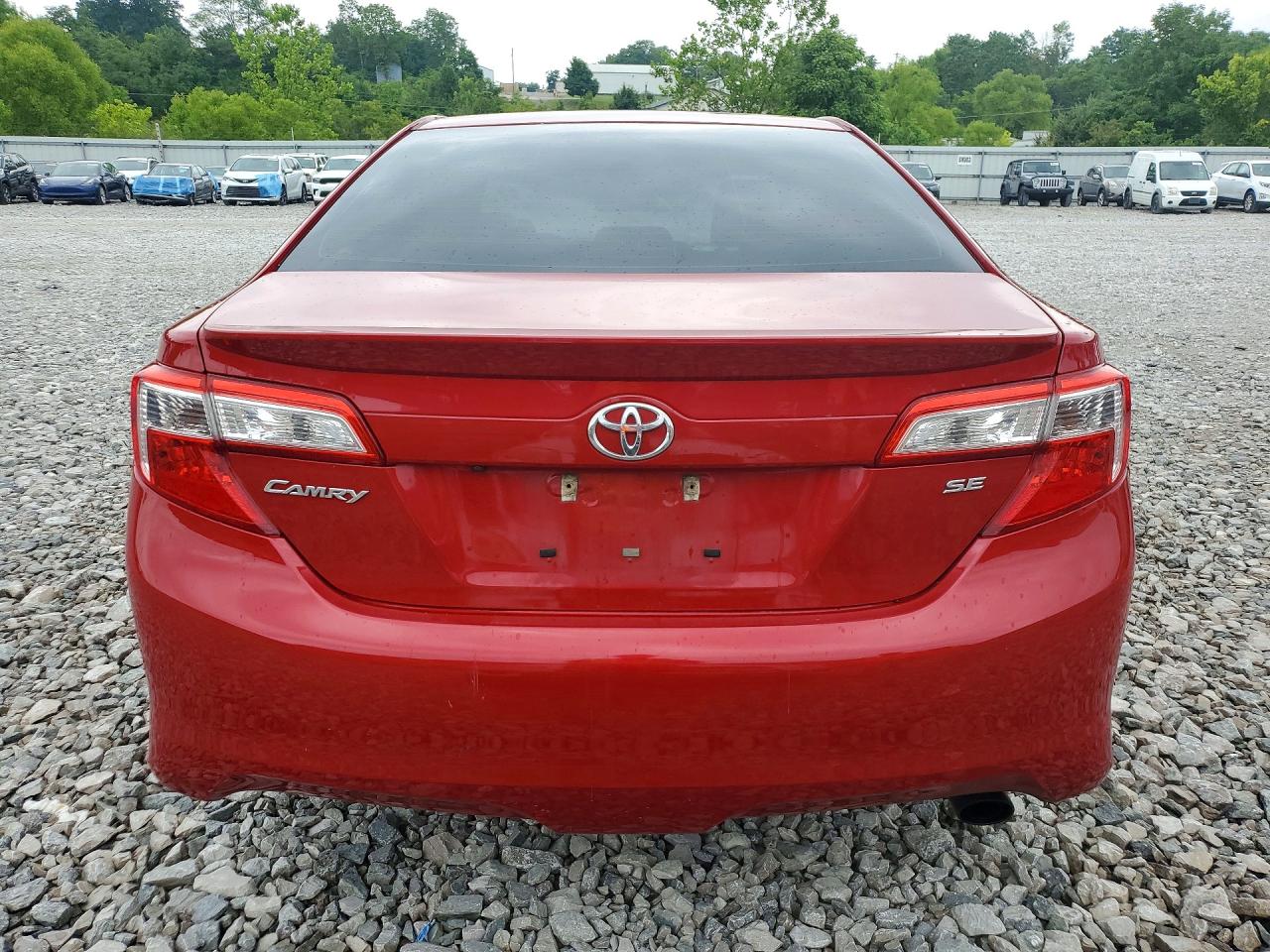 2014 Toyota Camry Se Red vin: 4T1BF1FK3EU842431