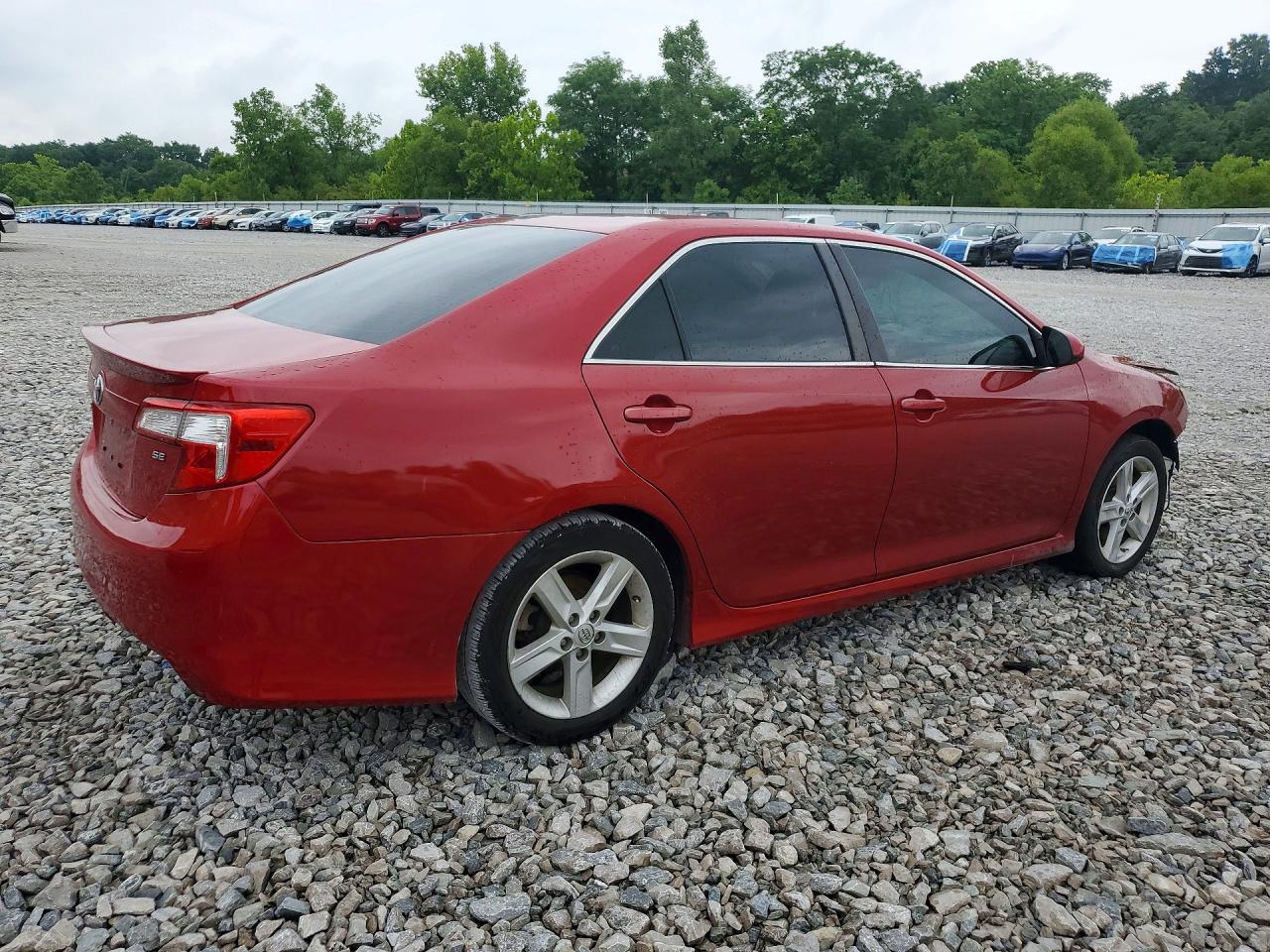 2014 Toyota Camry Se Red vin: 4T1BF1FK3EU842431