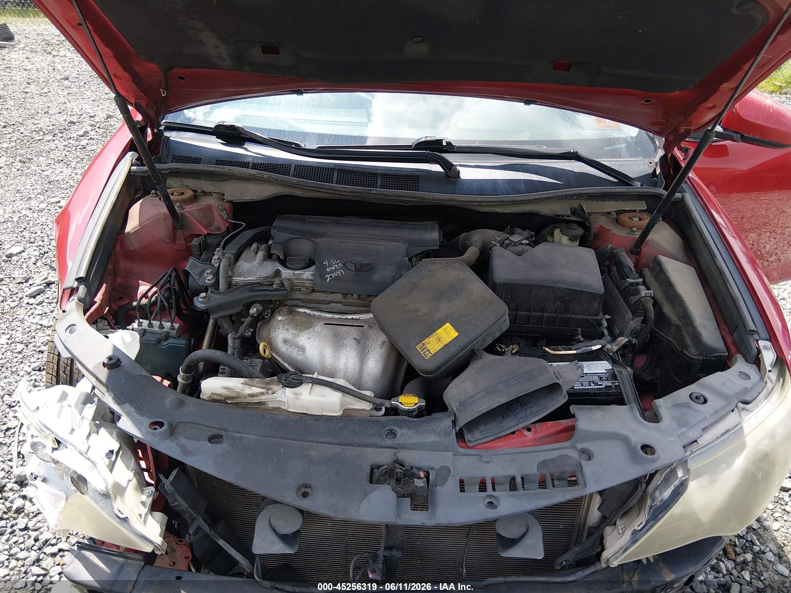 2014 Toyota Camry Se Red vin: 4T1BF1FK3EU848472