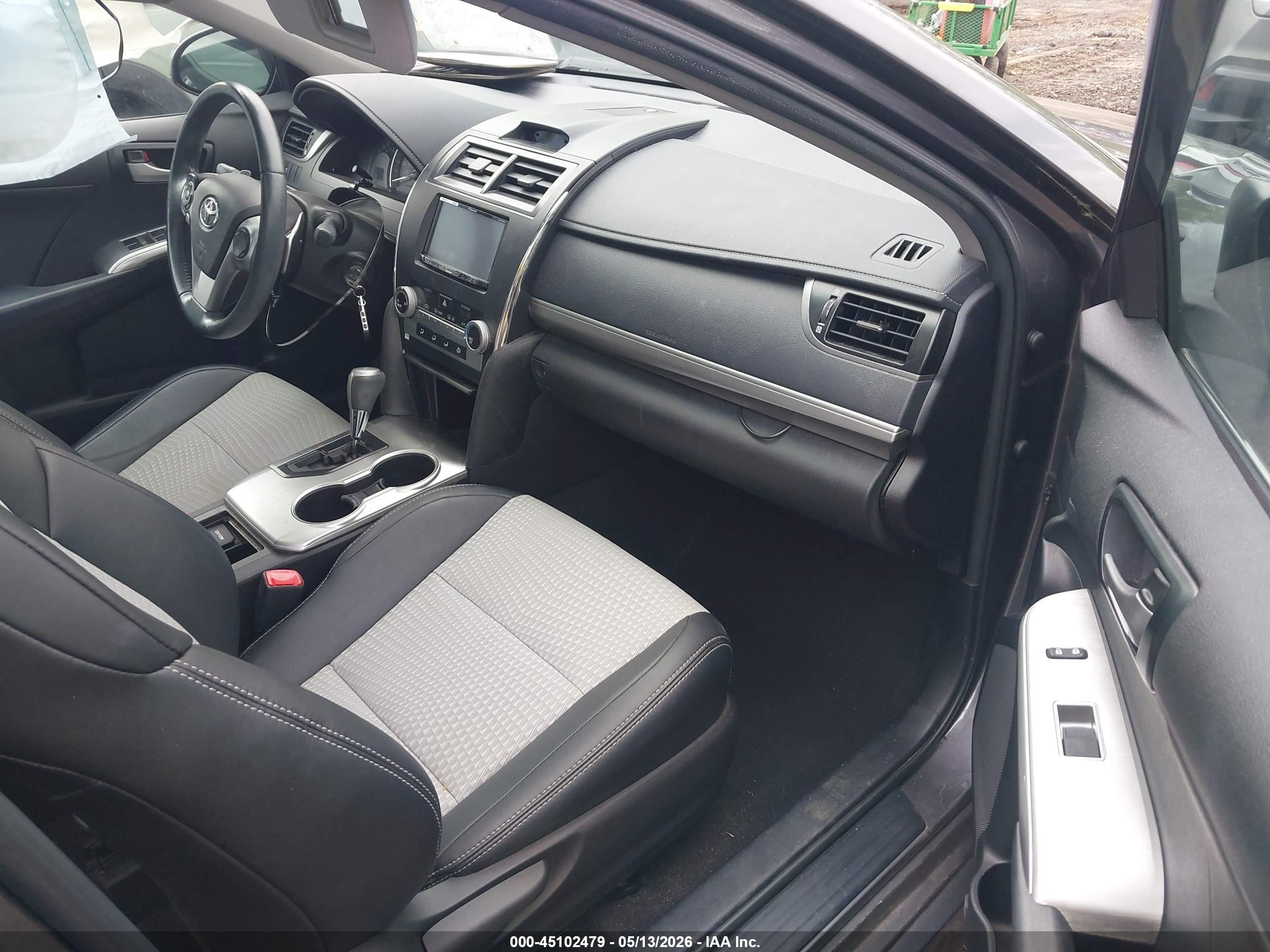 2014 Toyota Camry Se Sport Gray vin: 4T1BF1FK3EU871735