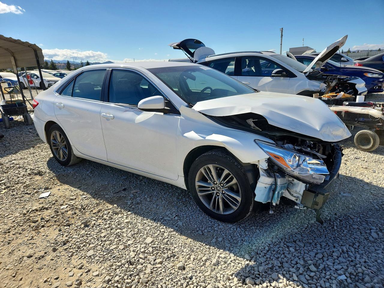 2015 Toyota Camry Se White vin: 4T1BF1FK3FU007964