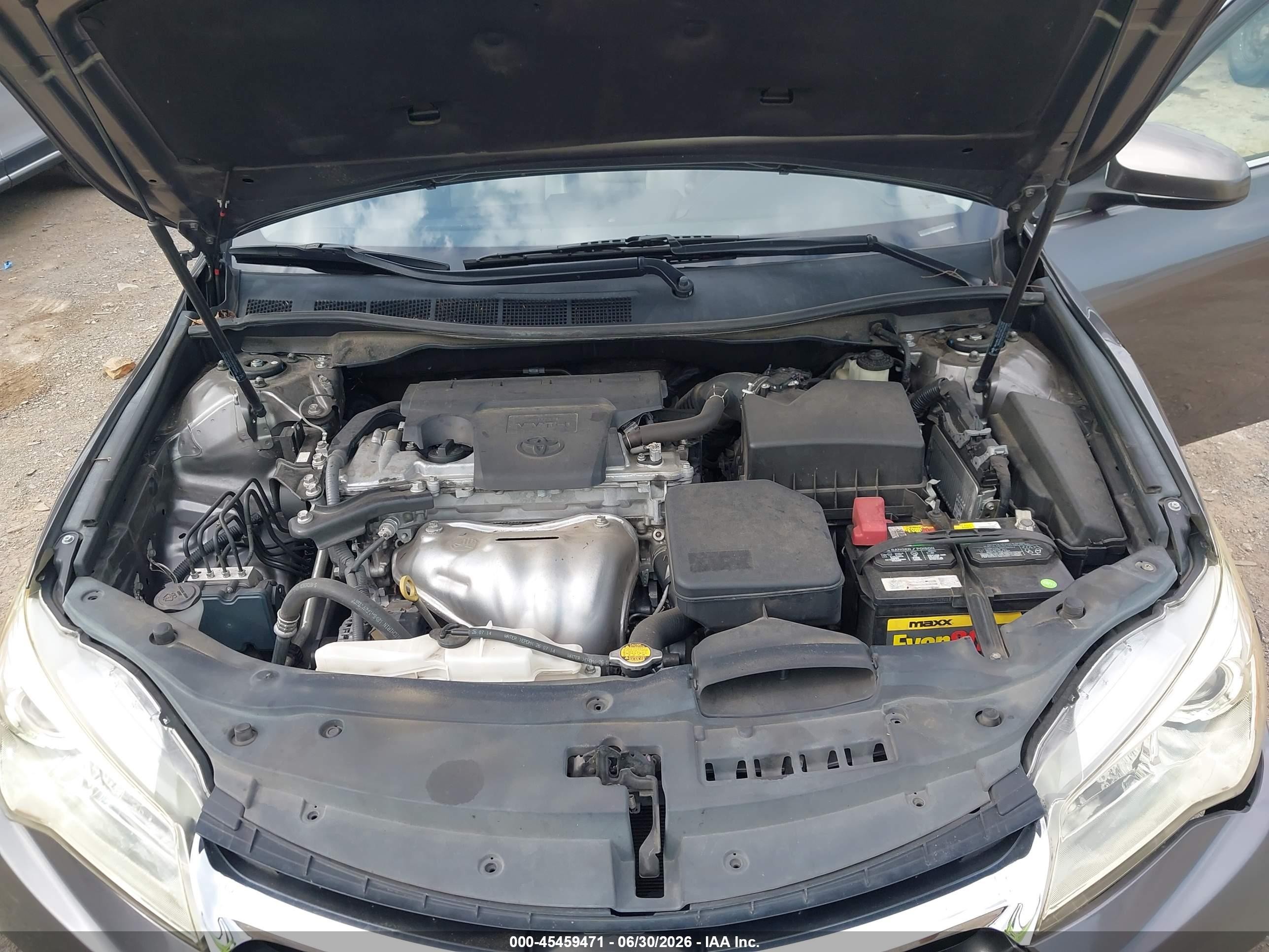 2015 Toyota Camry Le Серый vin: 4T1BF1FK3FU015465