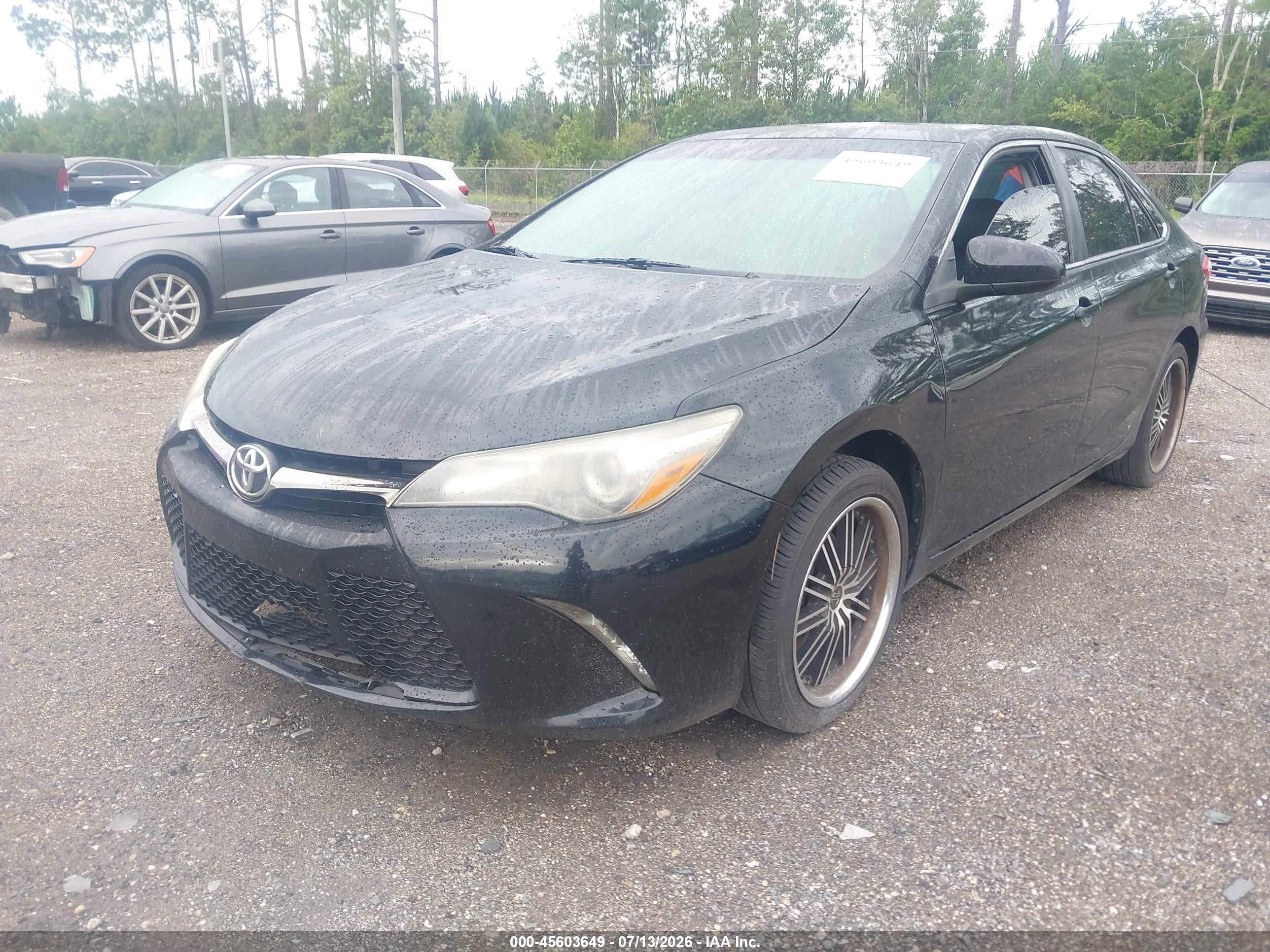 2015 Toyota Camry Se Черный vin: 4T1BF1FK3FU026241