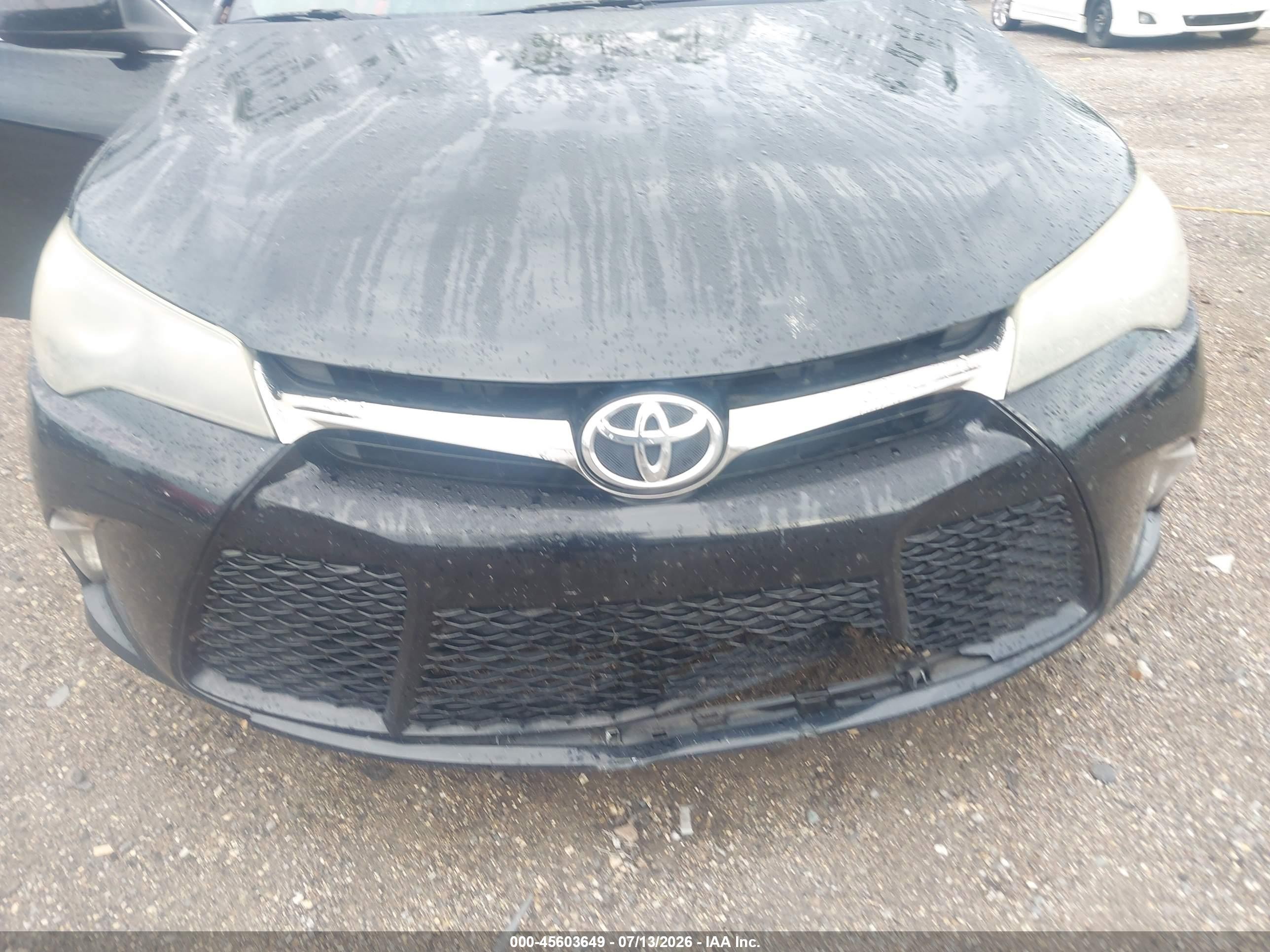 2015 Toyota Camry Se Черный vin: 4T1BF1FK3FU026241