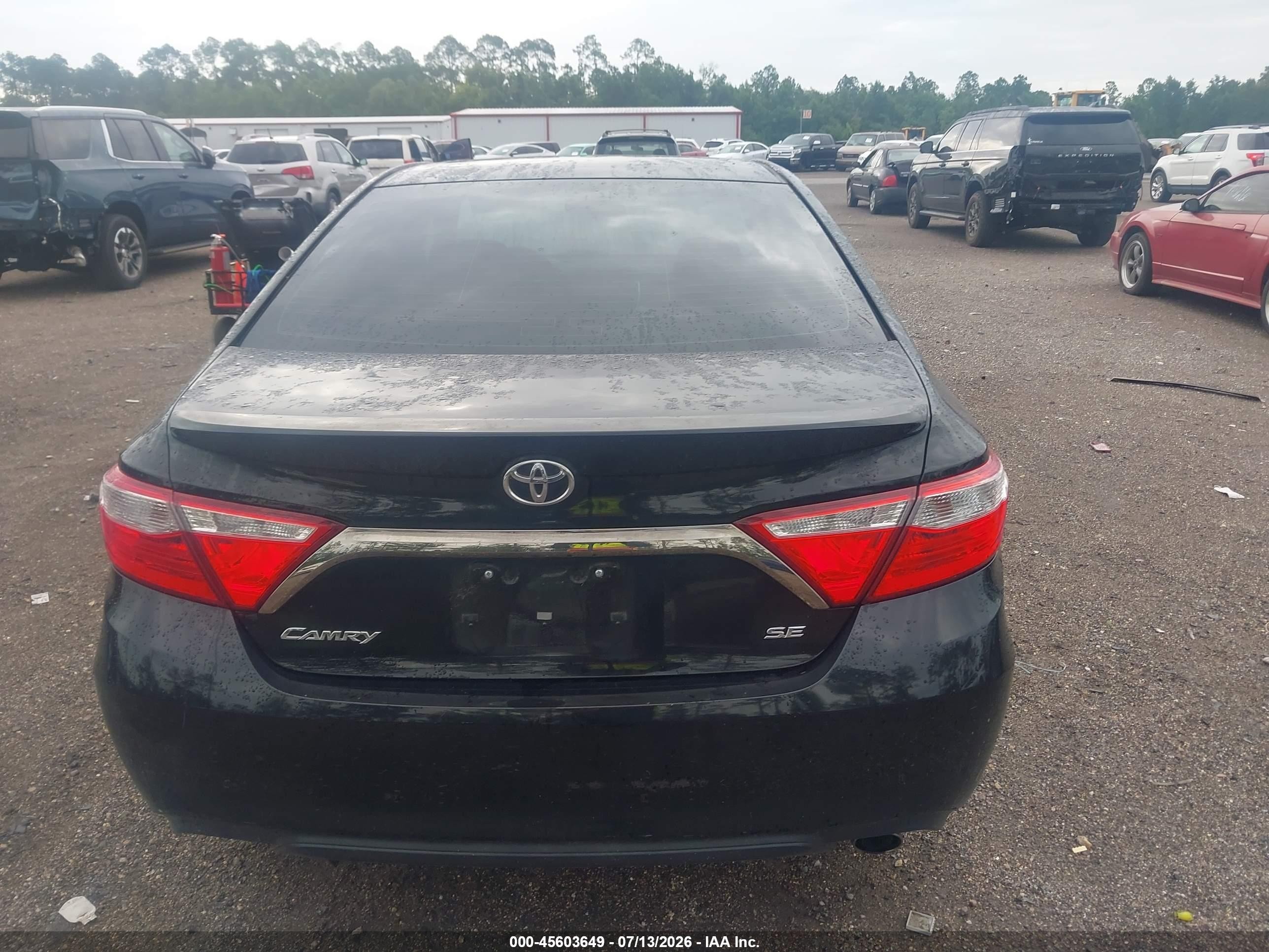 2015 Toyota Camry Se Черный vin: 4T1BF1FK3FU026241
