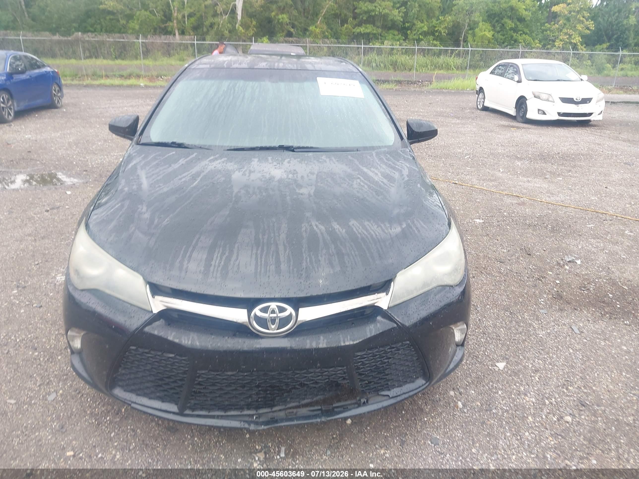 2015 Toyota Camry Se Черный vin: 4T1BF1FK3FU026241