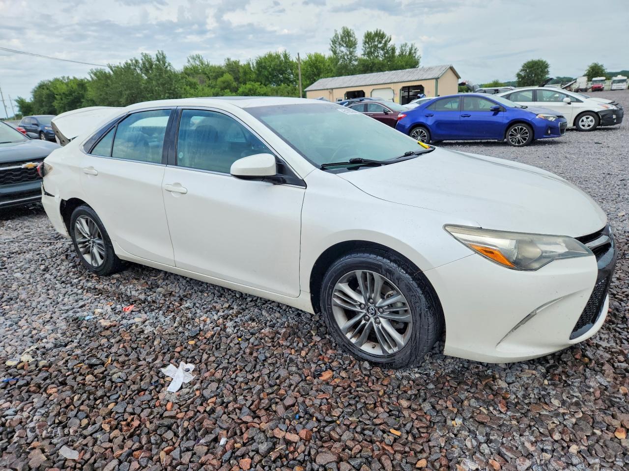 2015 Toyota Camry Se Белый vin: 4T1BF1FK3FU038258